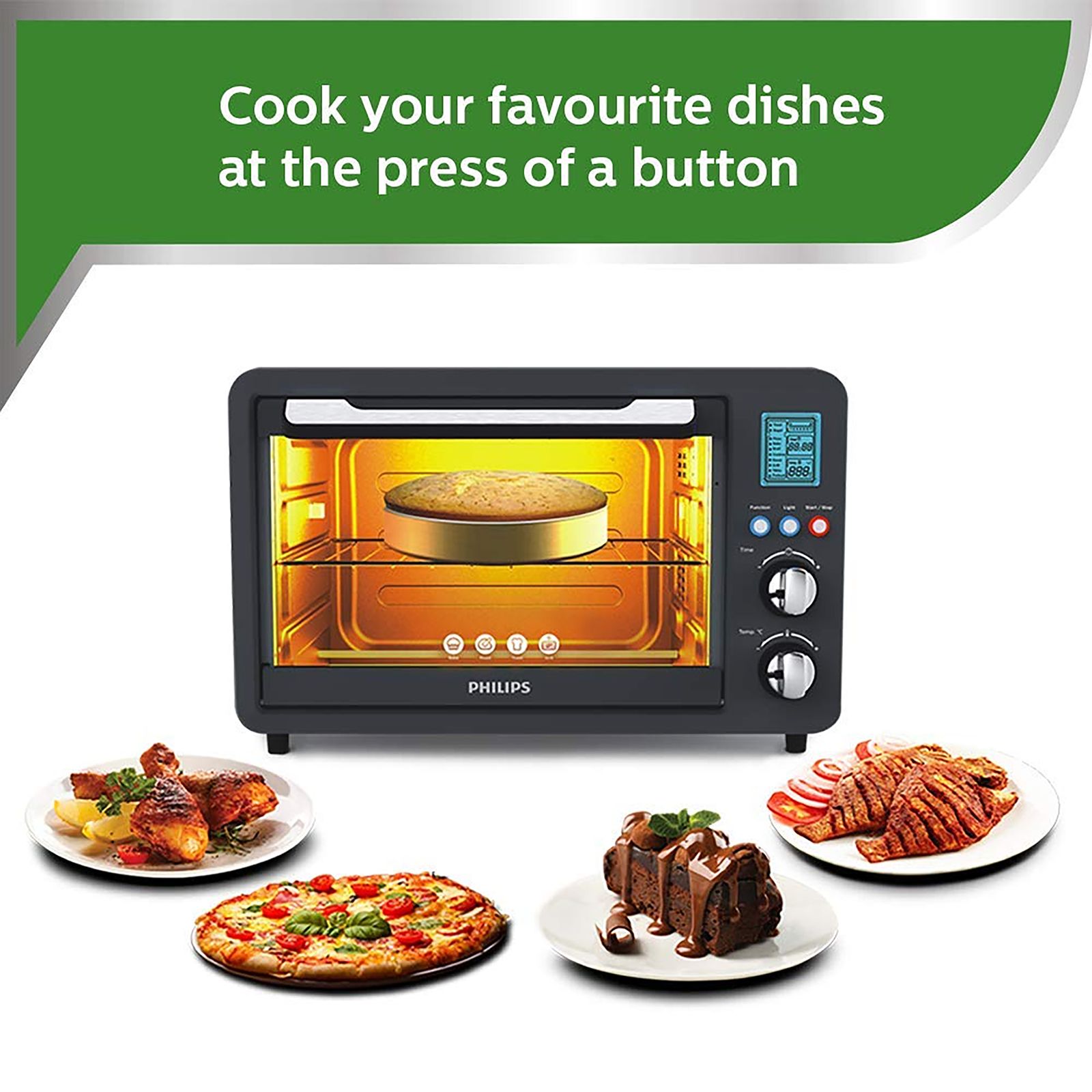 PHILIPS Avance Collection 36L Oven Toaster Grill with Opti Temp Technology (HD6976/00, Black)_5