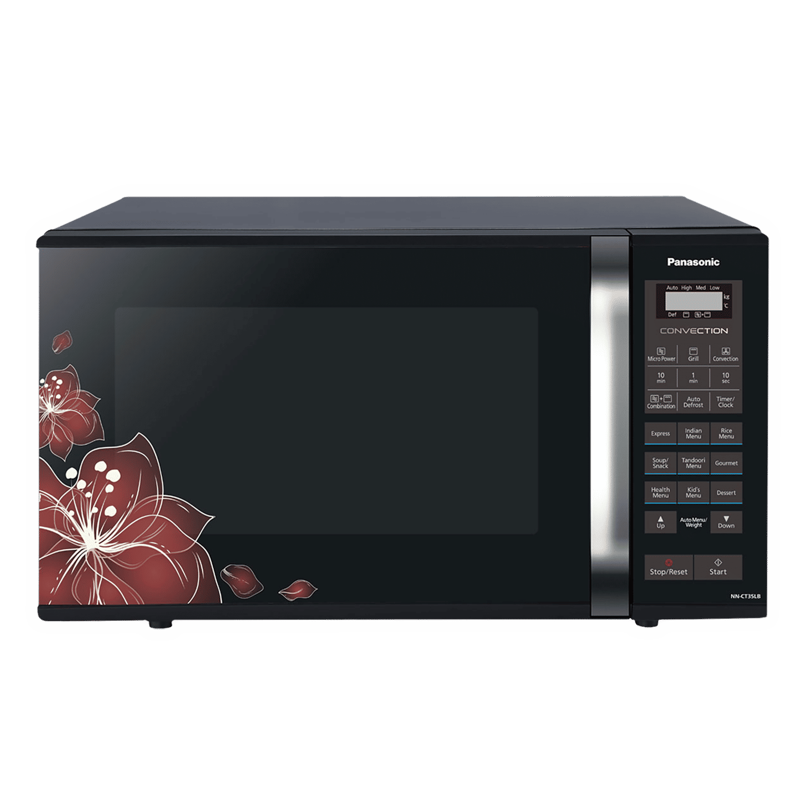 Panasonic 23L Convection Microwave Oven with 61 Autocook Menus (NN-CT35LBFDG, Black Floral) Panasonic 23L Convection Microwave Oven with 61 Autocook Menus (NN-CT35LBFDG, Black Floral)_1