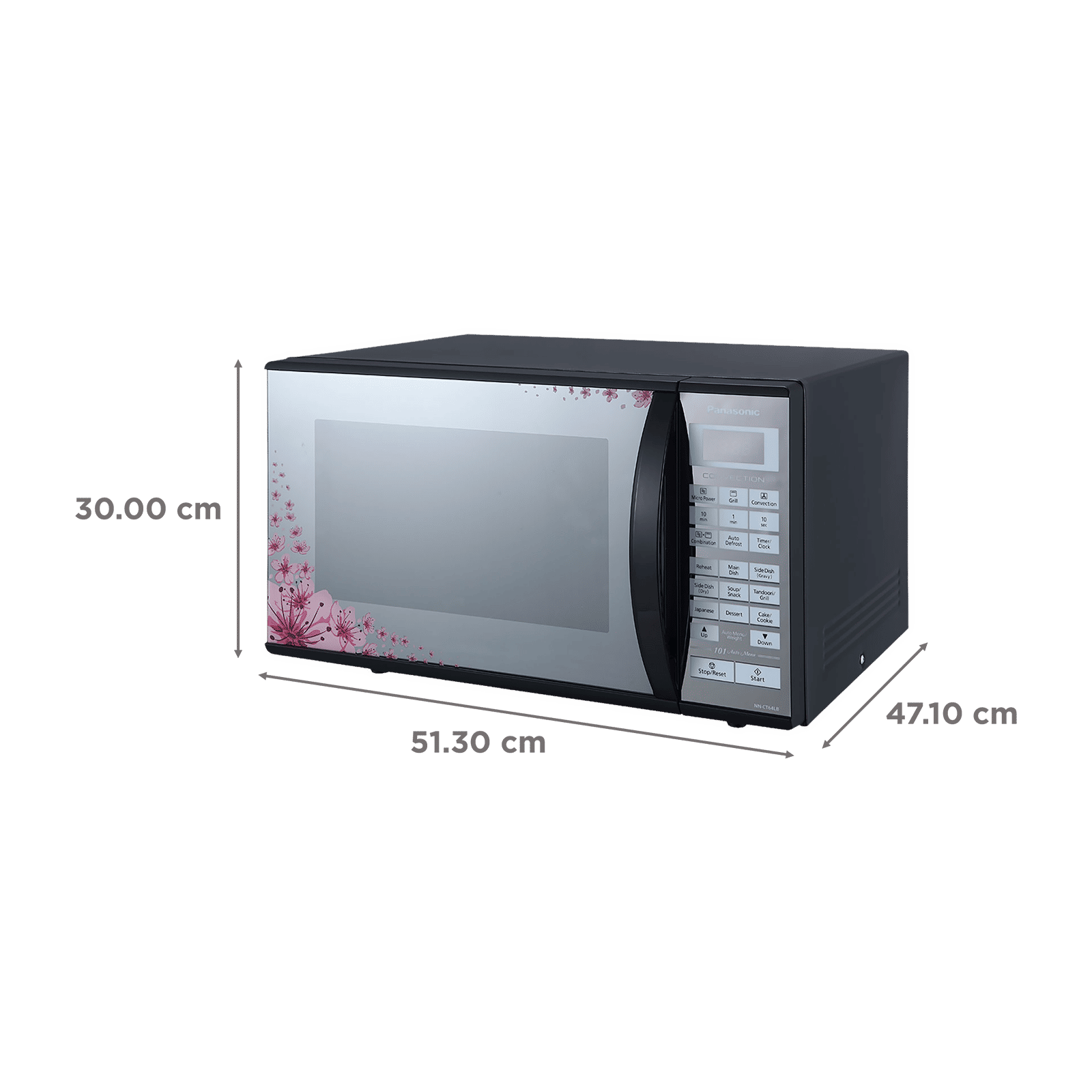 Panasonic 27L Convection Microwave Oven with 101 Autocook Menus (NN-CT64LBFDG, Silver/Black) Panasonic 27L Convection Microwave Oven with 101 Autocook Menus (NN-CT64LBFDG, Silver/Black)_2