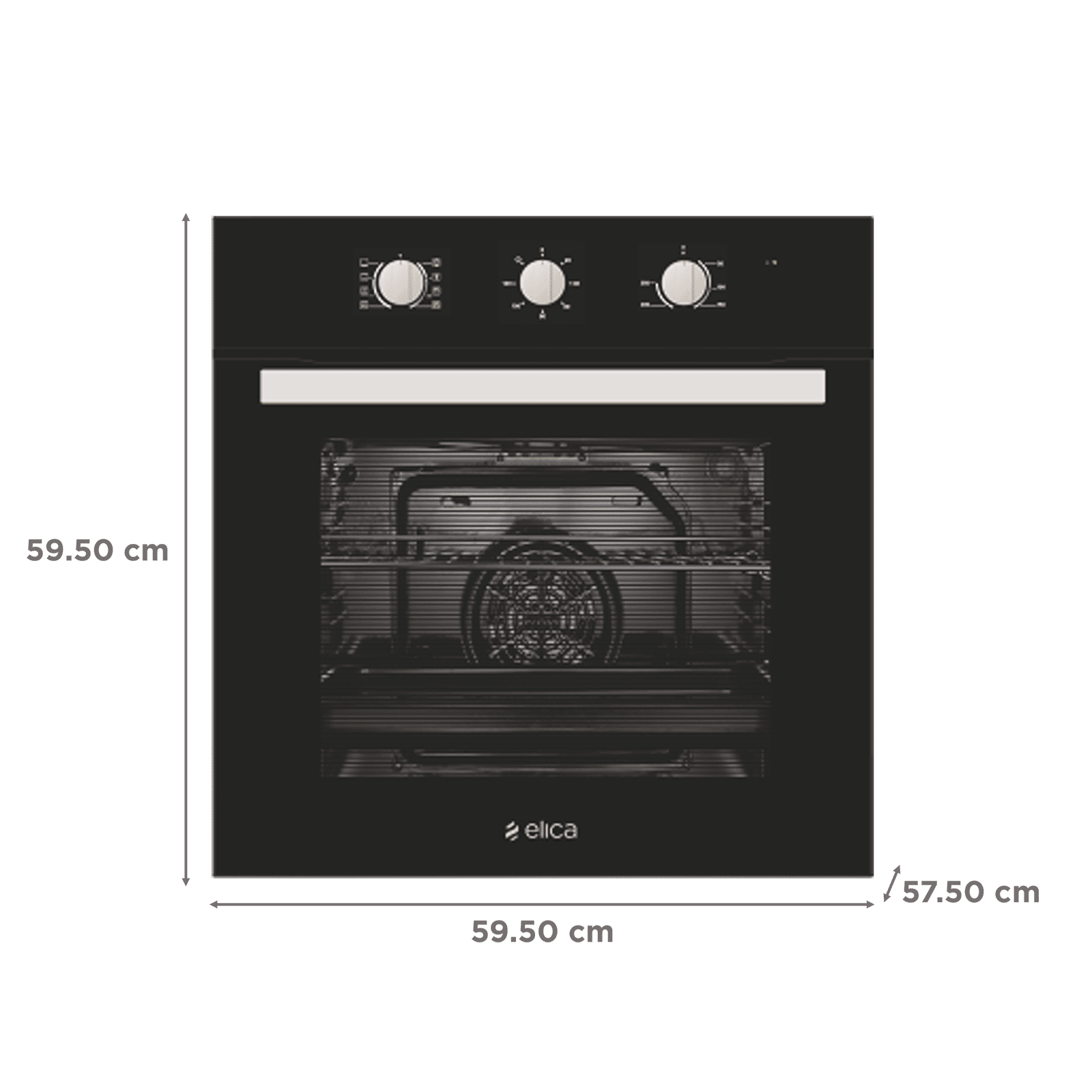 elica 65L 60cm Built-in Microwave with Mechanical Control (EPBI 965 MMF, Black)_2