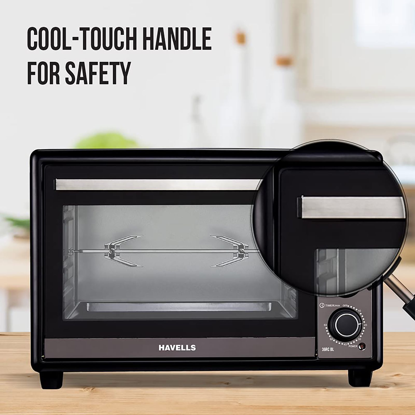 HAVELLS 36L Oven Toaster Grill with 6 Heating Modes (Black) HAVELLS 36L Oven Toaster Grill with 6 Heating Modes (Black)_5
