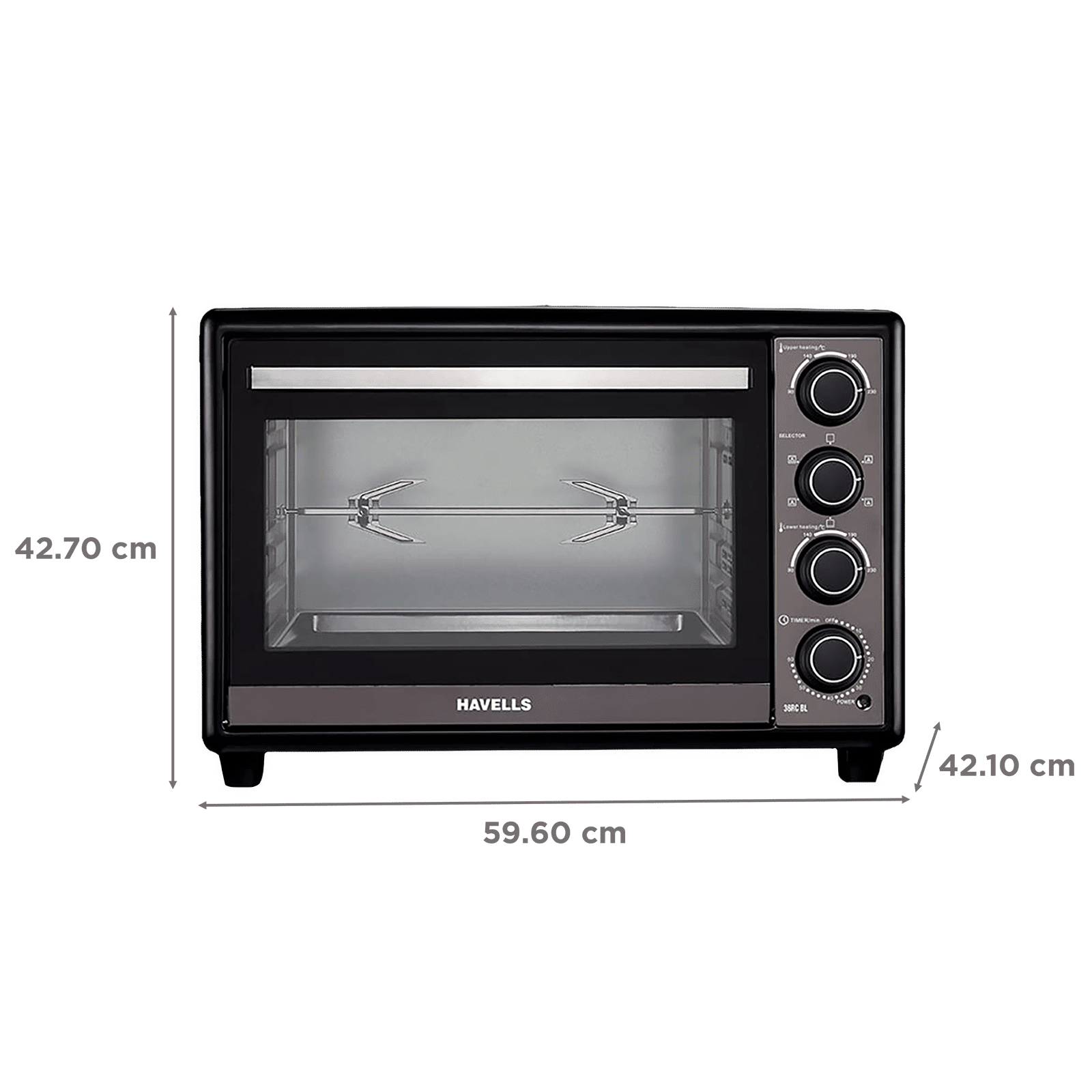 HAVELLS 36L Oven Toaster Grill with 6 Heating Modes (Black) HAVELLS 36L Oven Toaster Grill with 6 Heating Modes (Black)_2