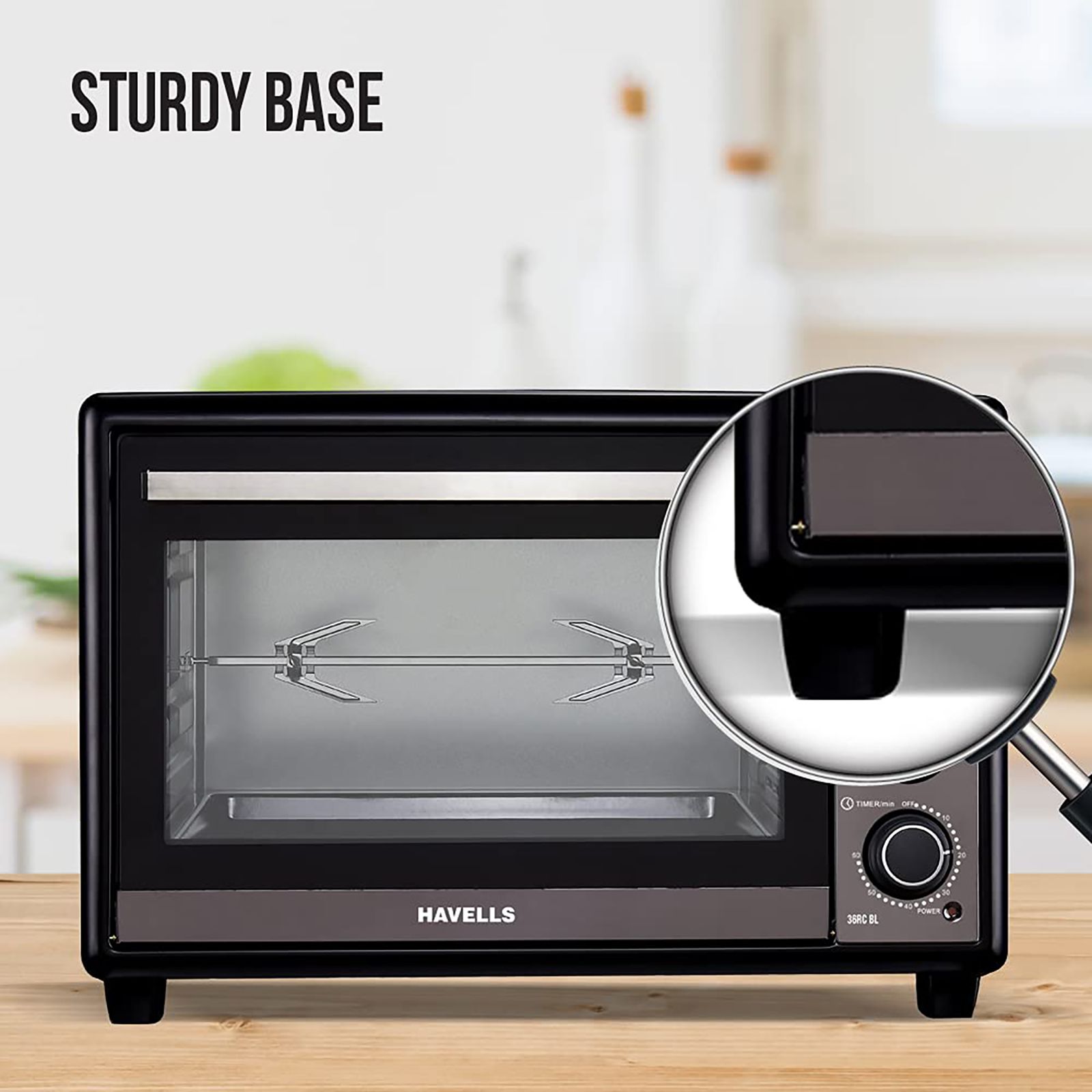HAVELLS 36L Oven Toaster Grill with 6 Heating Modes (Black) HAVELLS 36L Oven Toaster Grill with 6 Heating Modes (Black)_4
