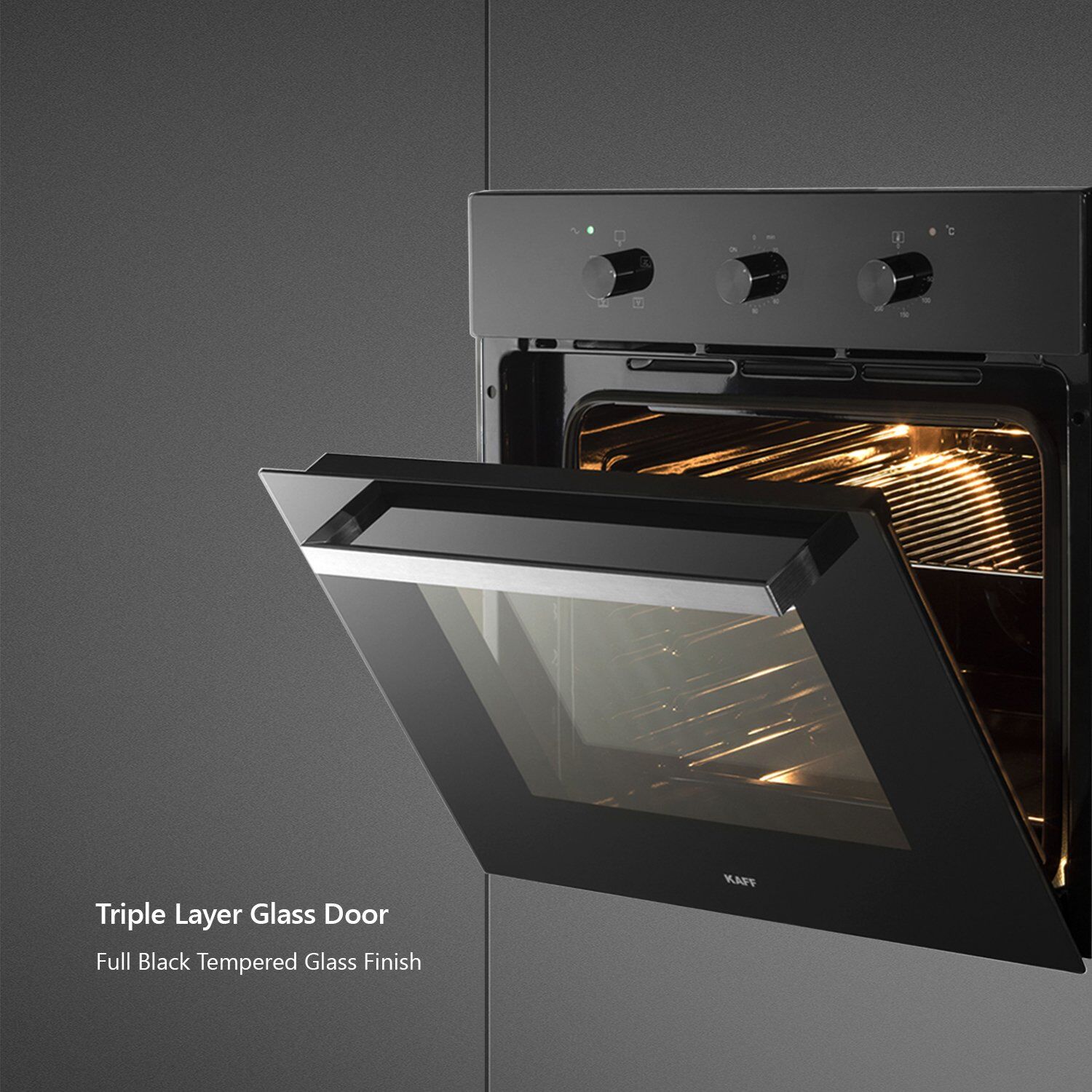 KAFF Series Collection 70L 60cm Built-in Microwave with 3 Layer Glass Door (KOV70BA6, Black)_8