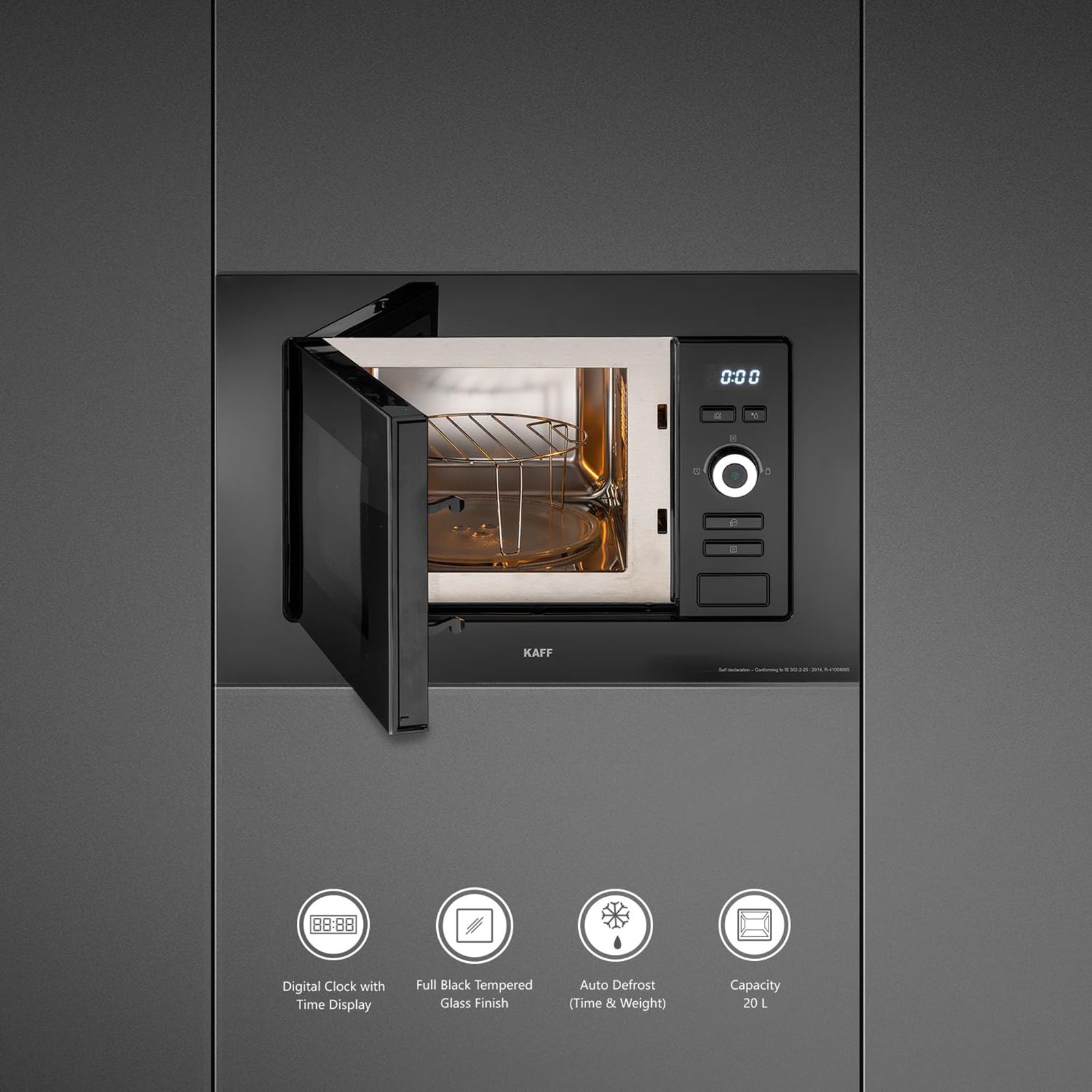 KAFF KMW 5PJ 20L Built-in Microwave with Autocook Menus (KMW5PJ, Black) KAFF KMW 5PJ 20L Built-in Microwave with Autocook Menus (KMW5PJ, Black)_11