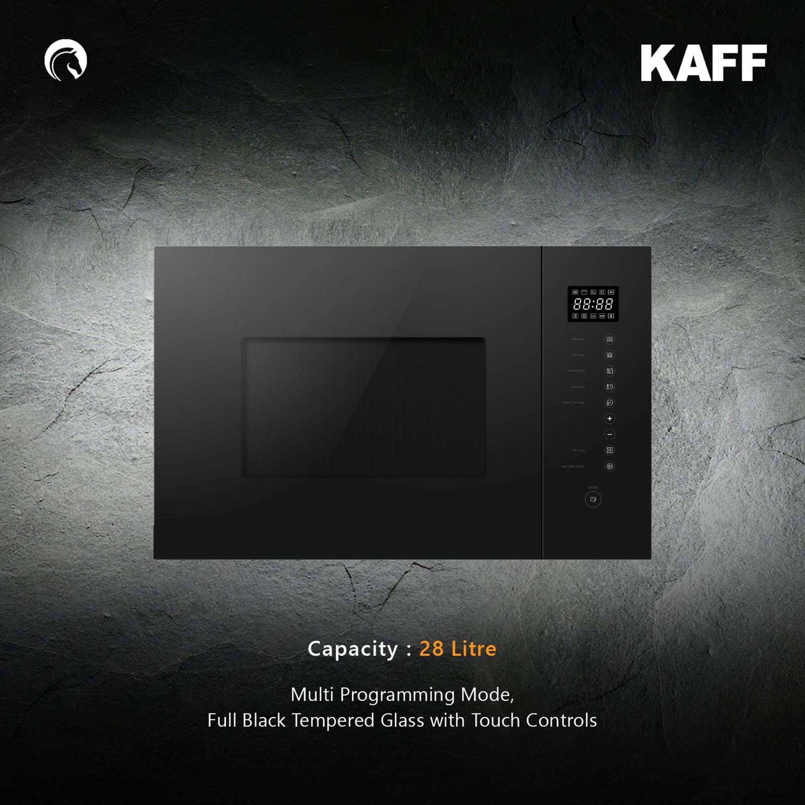 KAFF KMW HN6 28L Built-in Microwave with Multi Programming Mode (KMWHN6BLK, Black) KAFF KMW HN6 28L Built-in Microwave with Multi Programming Mode (KMWHN6BLK, Black)_12
