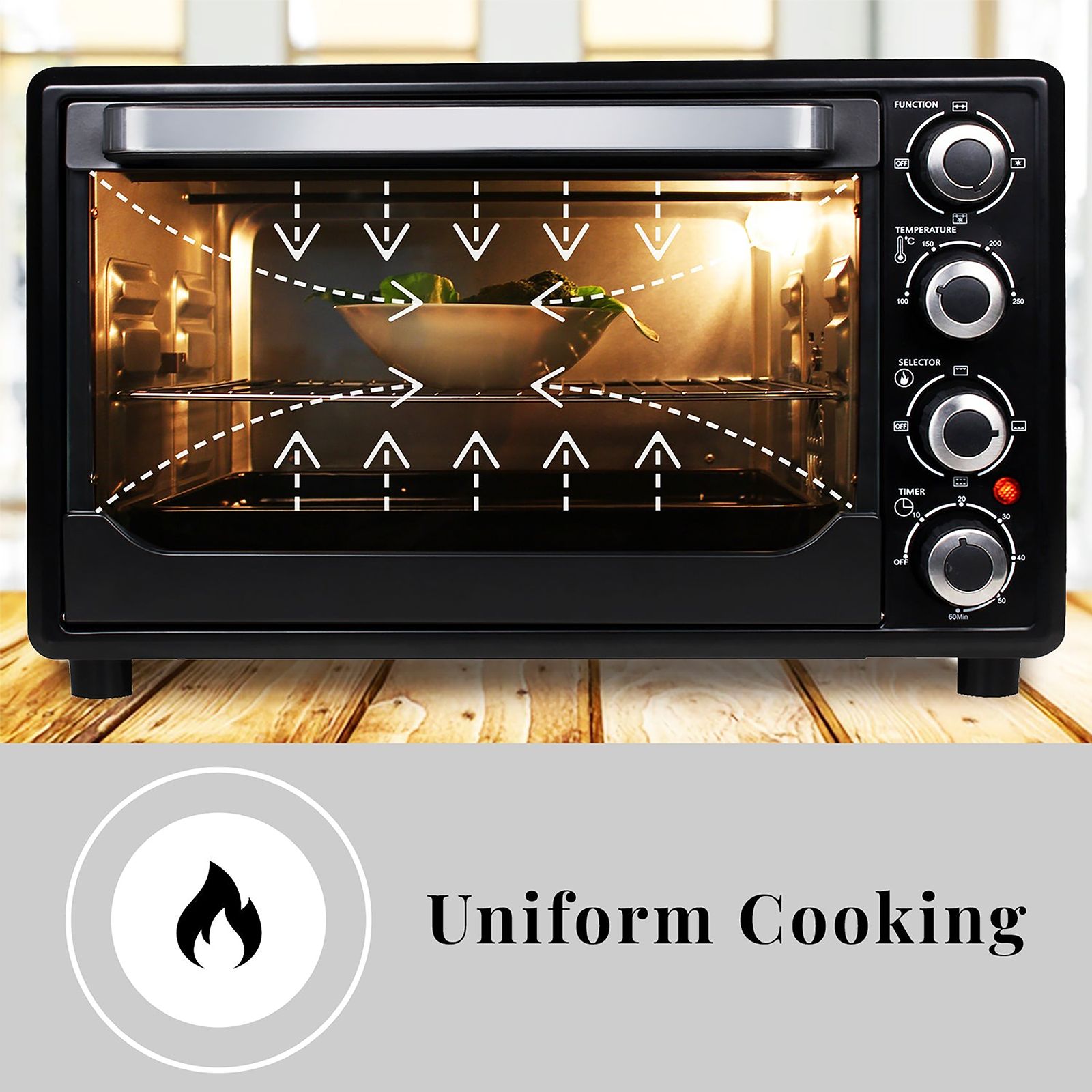 FABER FOTG 45L Oven Toaster Grill with Motorized Rotisserie (Black)_10