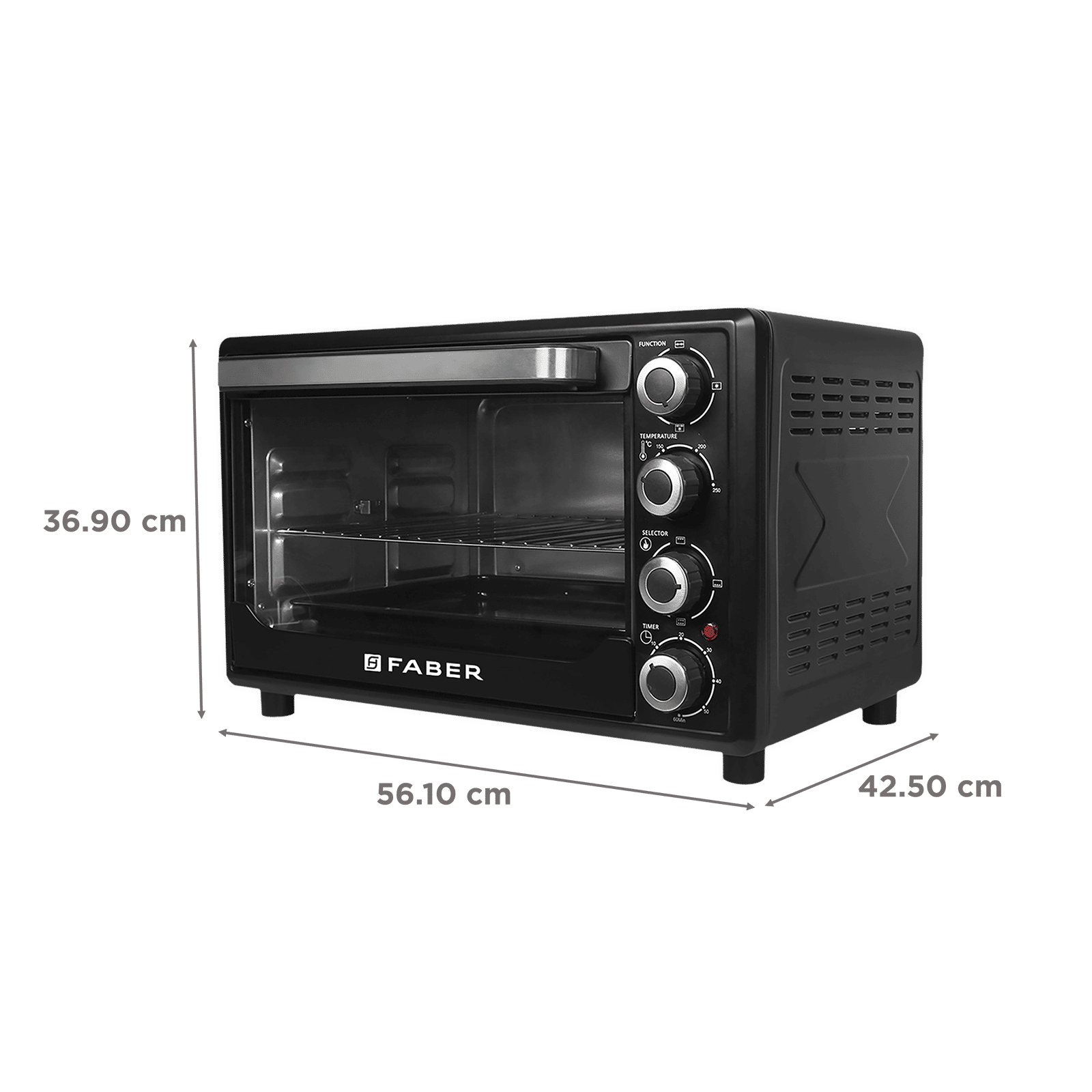 FABER FOTG 45L Oven Toaster Grill with Motorized Rotisserie (Black)_2
