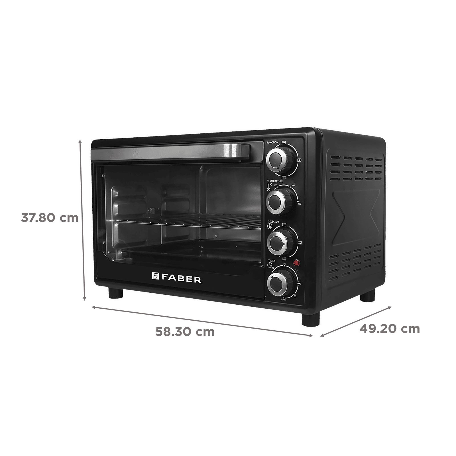 FABER FOTG BK 60L Oven Toaster Grill with Motorized Rotisserie (Black) FABER FOTG BK 60L Oven Toaster Grill with Motorized Rotisserie (Black)_2
