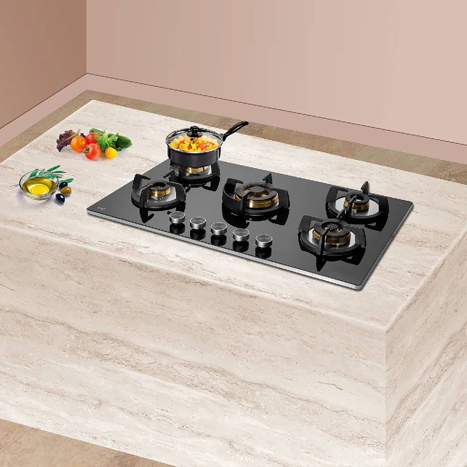 KAFF Bellini Tempered Glass Top 5 Burner Automatic Electric Hob (Flame Failure Device, Black) KAFF Bellini Tempered Glass Top 5 Burner Automatic Electric Hob (Flame Failure Device, Black)_19
