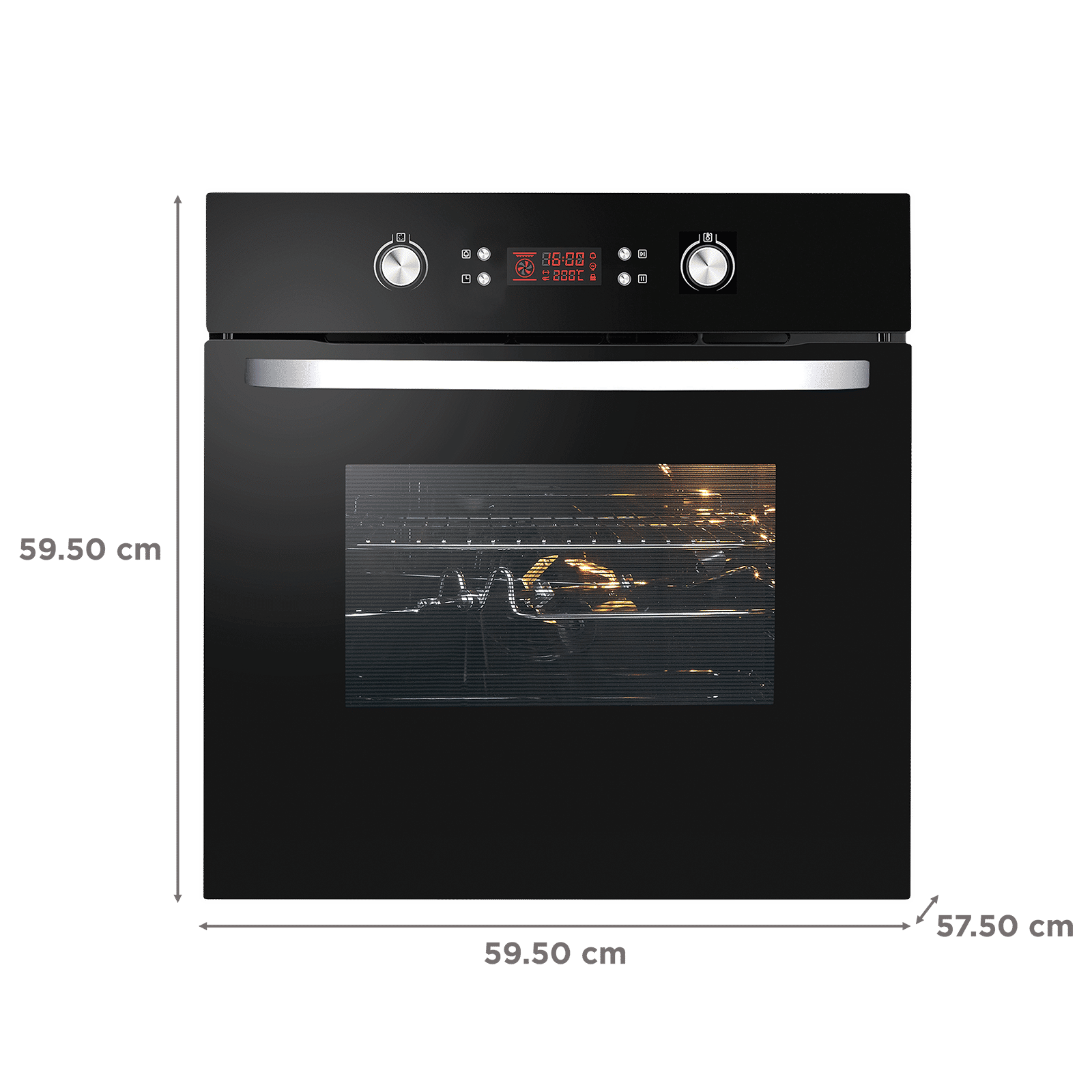 elica 70L 60cm Built-in Convection Microwave with LED Display (EPBI 1064 DMF, Black) elica 70L 60cm Built-in Convection Microwave with LED Display (EPBI 1064 DMF, Black)_2