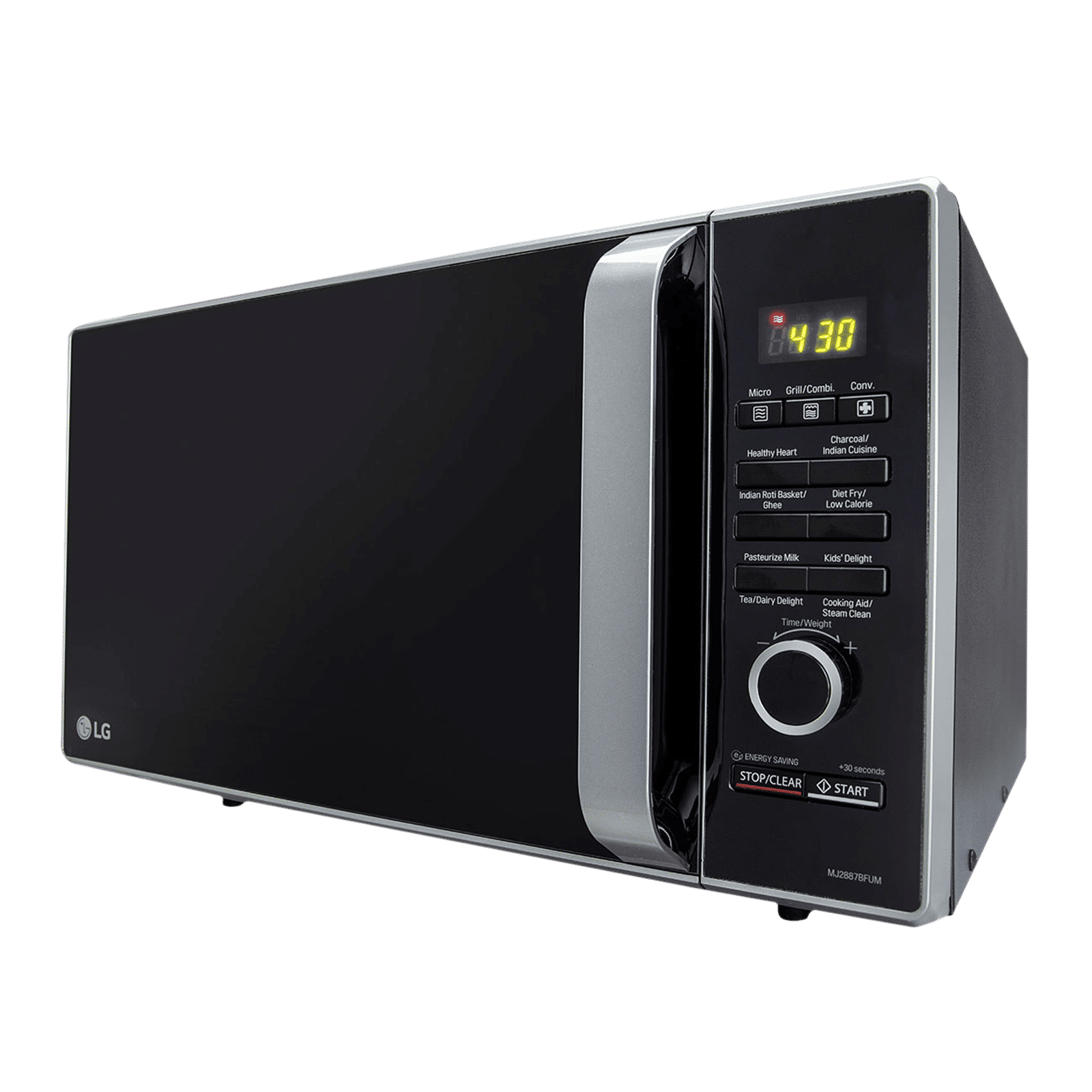 LG 28L Charcoal Microwave Oven with Diet Fry (MJ2887BFUM.DBKQILN, Black) LG 28L Charcoal Microwave Oven with Diet Fry (MJ2887BFUM.DBKQILN, Black)_10