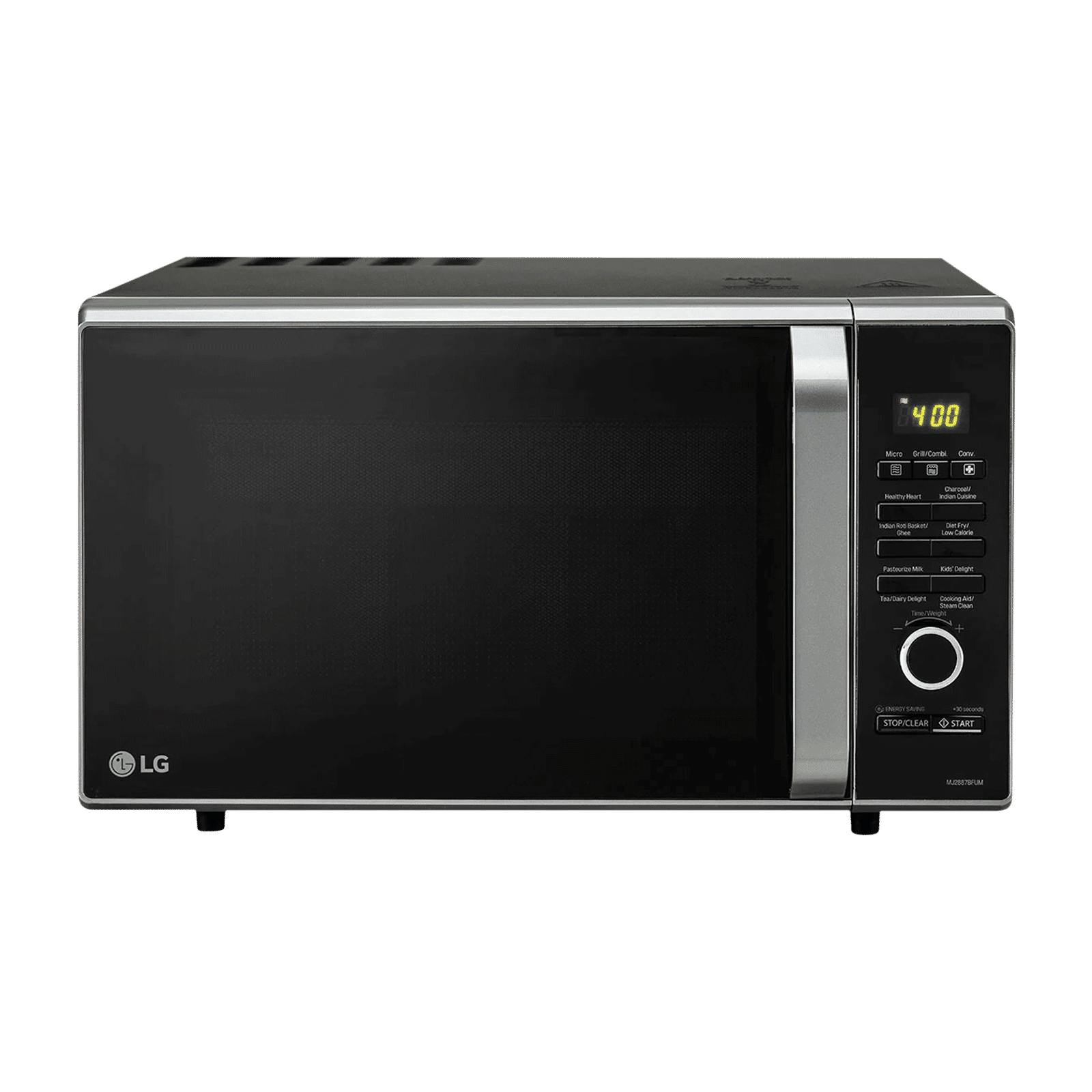LG 28L Charcoal Microwave Oven with Diet Fry (MJ2887BFUM.DBKQILN, Black) LG 28L Charcoal Microwave Oven with Diet Fry (MJ2887BFUM.DBKQILN, Black)_9