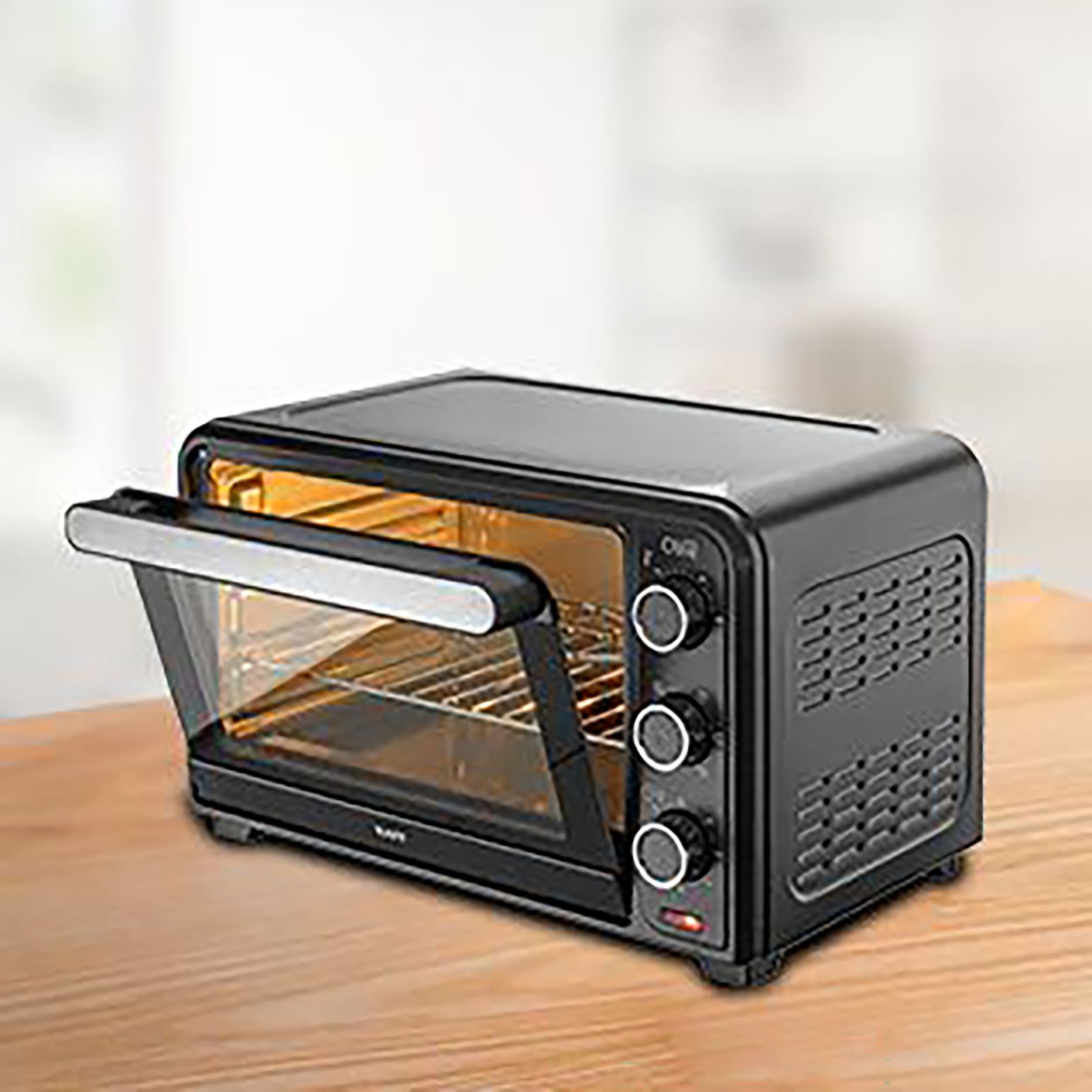KAFF Series Olive 30L Oven Toaster Grill with Motorized Rotisserie (Black)_9