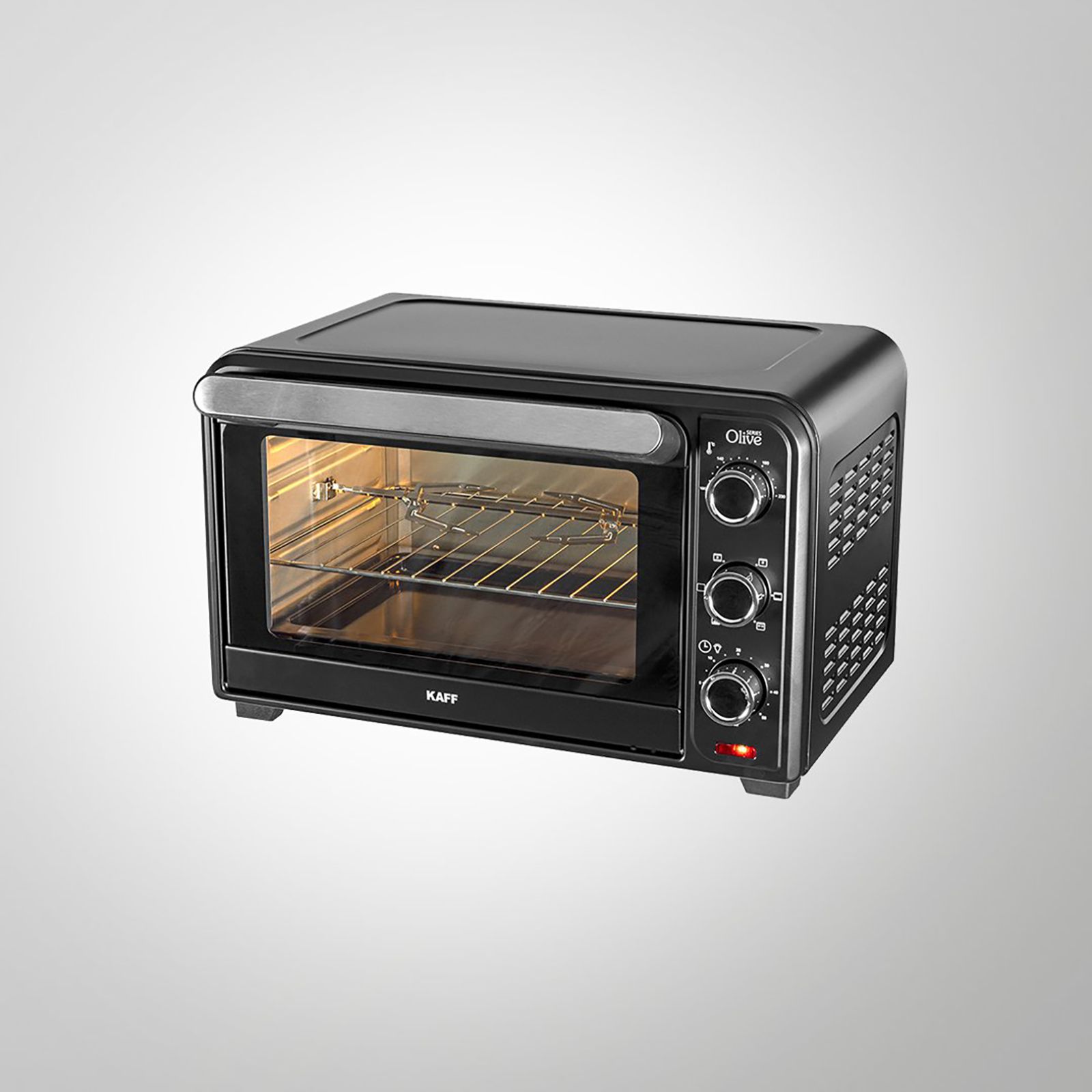 KAFF Series Olive 30L Oven Toaster Grill with Motorized Rotisserie (Black)_10