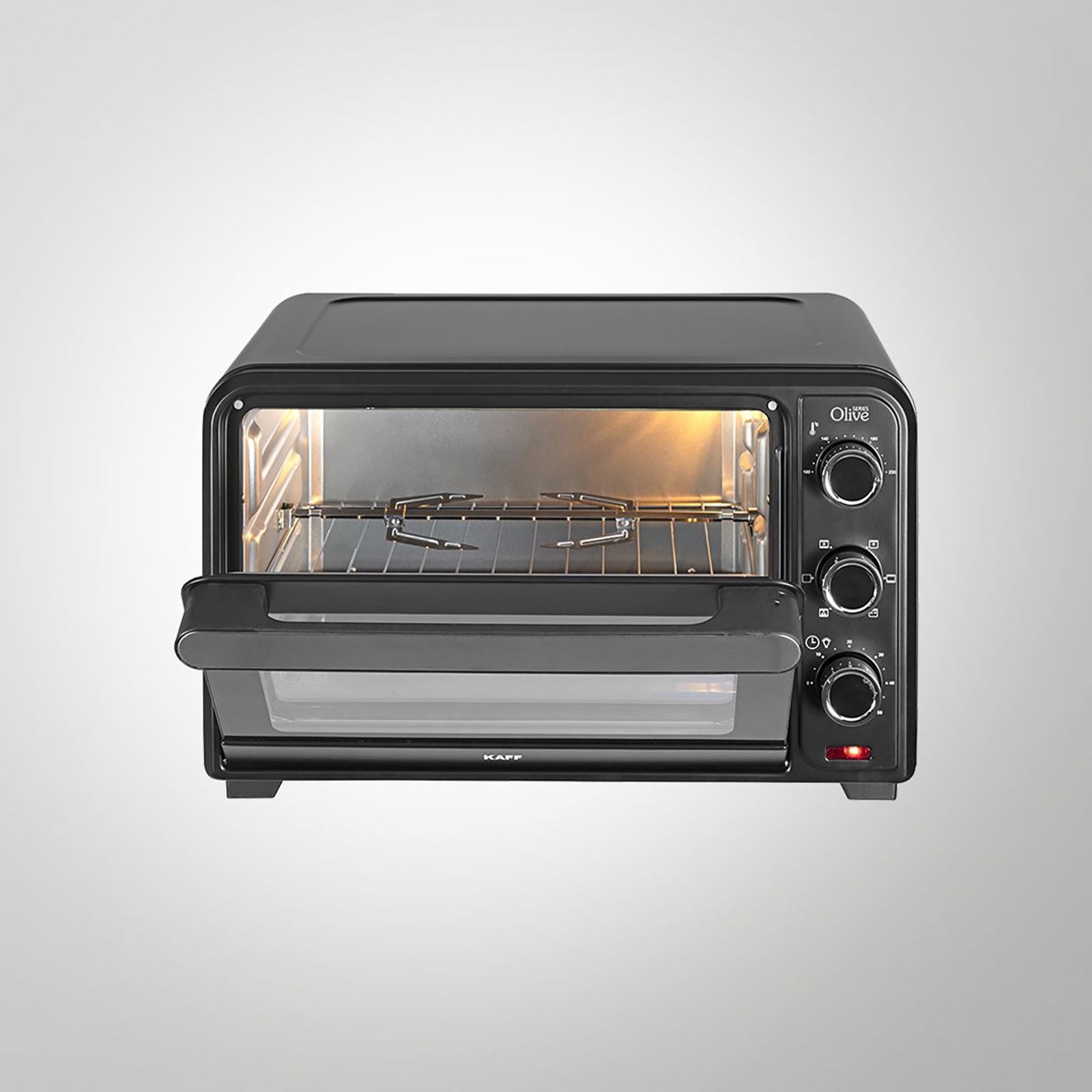 KAFF Series Olive 30L Oven Toaster Grill with Motorized Rotisserie (Black)_11