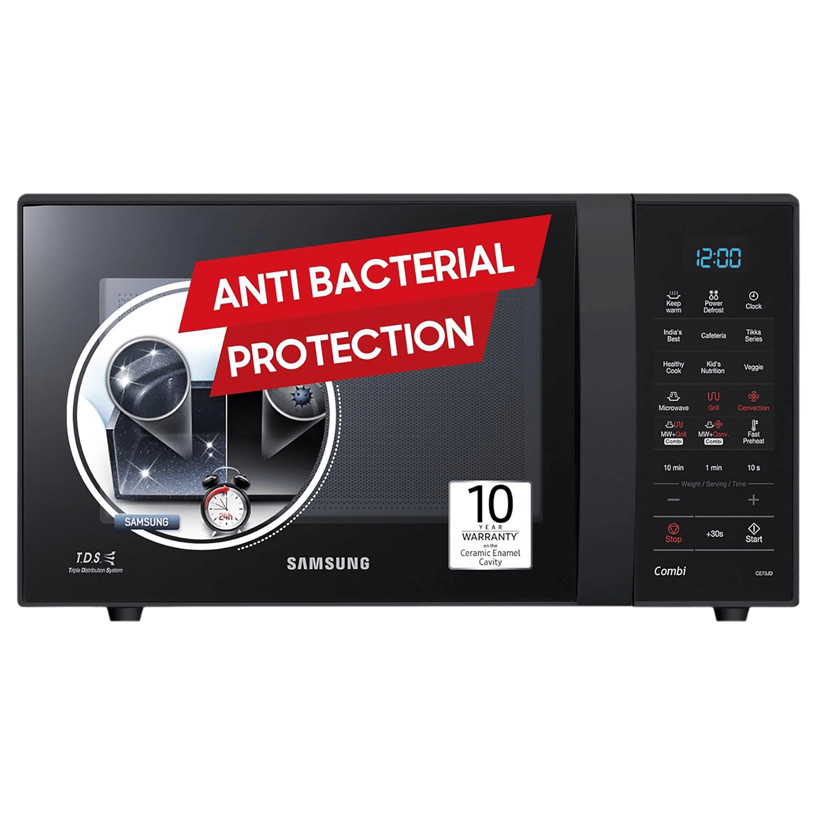 SAMSUNG Combi 21L Convection Microwave Oven with Autocook Menus (Black) SAMSUNG Combi 21L Convection Microwave Oven with Autocook Menus (Black)_1
