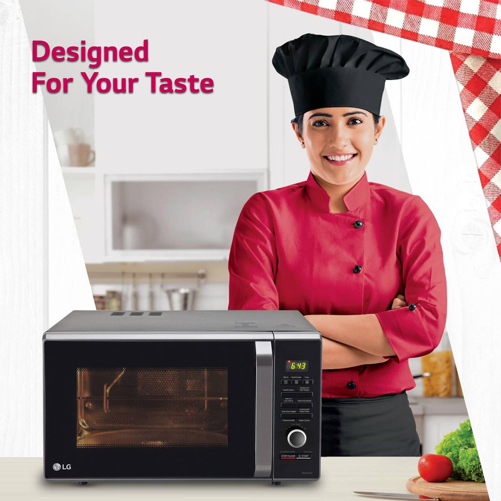 LG 28L Convection Microwave Oven with Intellowave Technology (MC2887BFUM, Black)_12