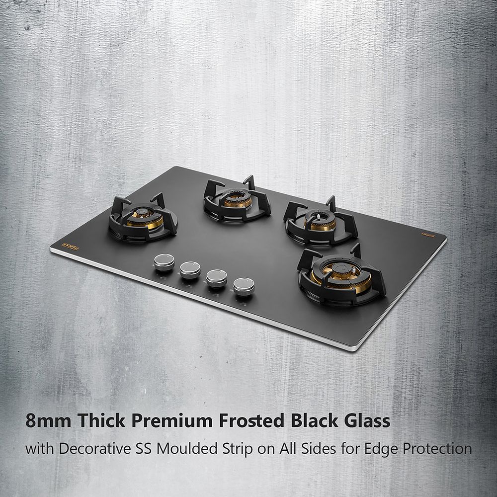 KAFF MSM 804 Toughened Glass Top 4 Burner Automatic Hob (Flame Failure Device, Black) KAFF MSM 804 Toughened Glass Top 4 Burner Automatic Hob (Flame Failure Device, Black)_12