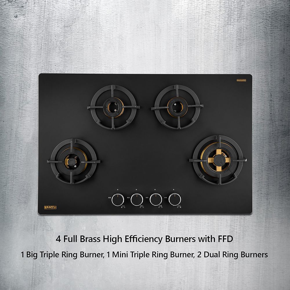 KAFF MSM 804 Toughened Glass Top 4 Burner Automatic Hob (Flame Failure Device, Black) KAFF MSM 804 Toughened Glass Top 4 Burner Automatic Hob (Flame Failure Device, Black)_14