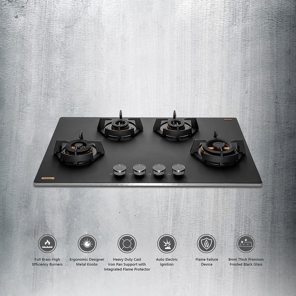 KAFF MSM 804 Toughened Glass Top 4 Burner Automatic Hob (Flame Failure Device, Black) KAFF MSM 804 Toughened Glass Top 4 Burner Automatic Hob (Flame Failure Device, Black)_15