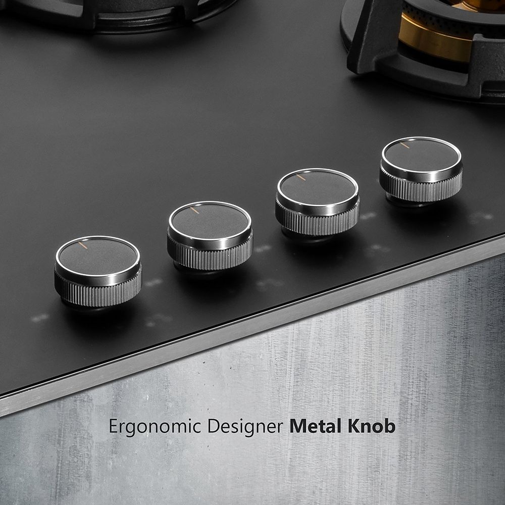 KAFF MSM 804 Toughened Glass Top 4 Burner Automatic Hob (Flame Failure Device, Black) KAFF MSM 804 Toughened Glass Top 4 Burner Automatic Hob (Flame Failure Device, Black)_17