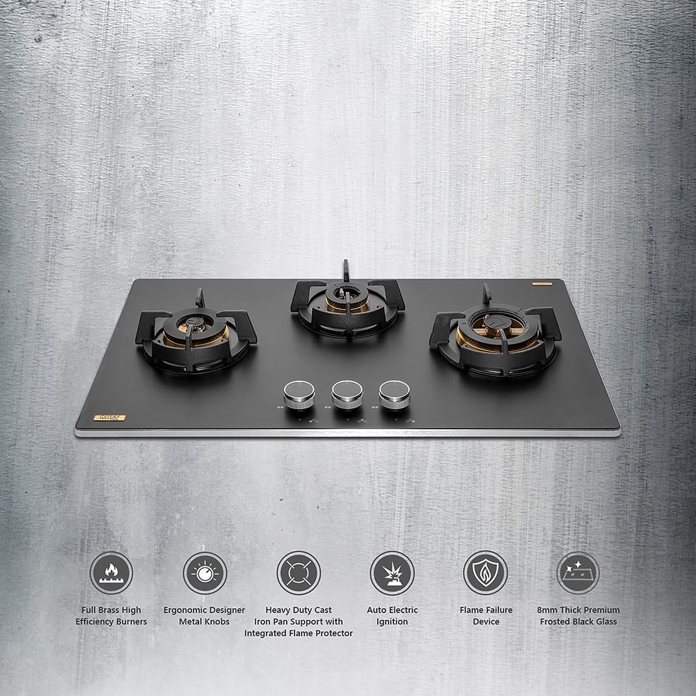 KAFF MSM 783 Glass Top 3 Burner Automatic Hob (Flame Failure Device, Black) KAFF MSM 783 Glass Top 3 Burner Automatic Hob (Flame Failure Device, Black)_16