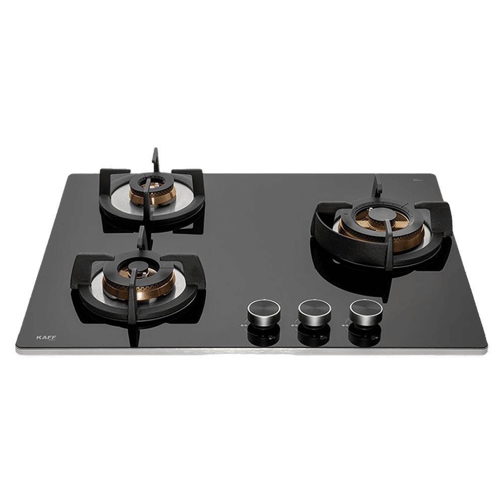 KAFF Bellini Tempered Glass Top 3 Burner Automatic Electric Hob (Flame Failure Device, Black) KAFF Bellini Tempered Glass Top 3 Burner Automatic Electric Hob (Flame Failure Device, Black)_1