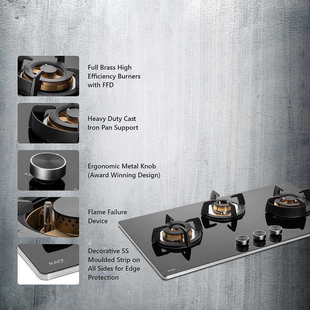 KAFF BLH-F 783X Tempered Glass Top 3 Burner Automatic Electric Hob (Flame Failure Device, Black) KAFF BLH-F 783X Tempered Glass Top 3 Burner Automatic Electric Hob (Flame Failure Device, Black)_19