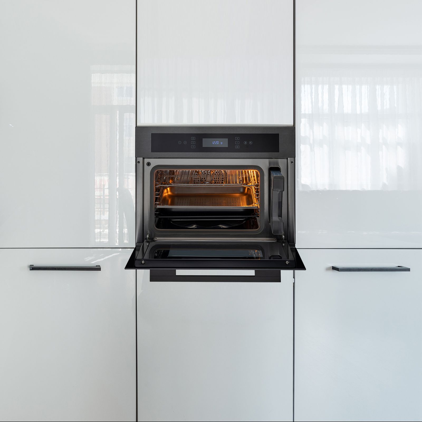 KAFF Series Mazzini 37L 60cm Built-in Electric Steam Microwave with Memory Function (MZST6TN, Black)_5