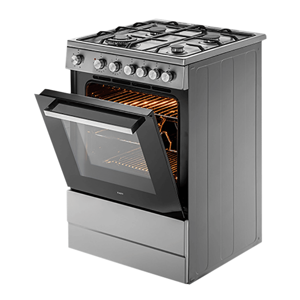 KAFF 60 Litres 4 Burner Cooking Range with Electric Oven (KAB60SS, Silver) KAFF 60 Litres 4 Burner Cooking Range with Electric Oven (KAB60SS, Silver)_1