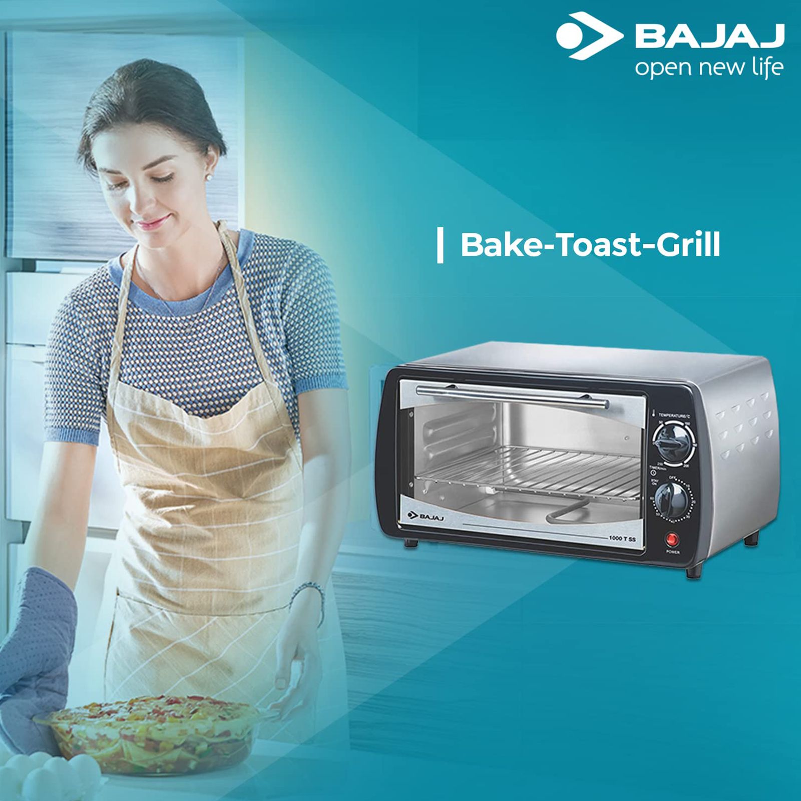 BAJAJ Majesty 1000 TSS 10L Oven Toaster Grill with Unique Heating Element Design (Black/Silver) BAJAJ Majesty 1000 TSS 10L Oven Toaster Grill with Unique Heating Element Design (Black/Silver)_8