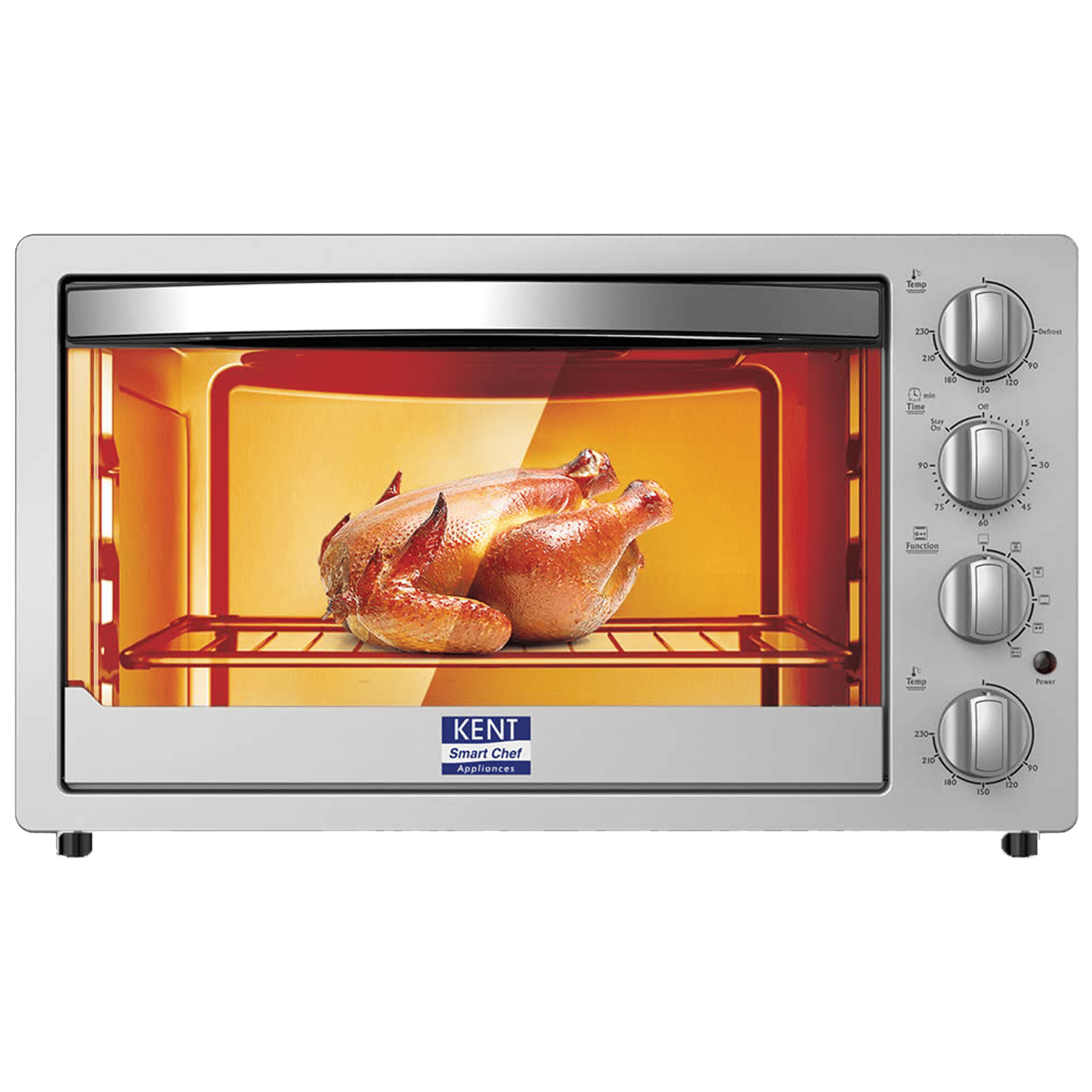 KENT 42L Oven Toaster Grill with Rotisserie & Convection Function (16080, Silver) KENT 42L Oven Toaster Grill with Rotisserie & Convection Function (16080, Silver)_1
