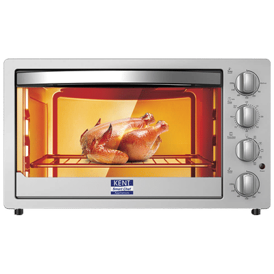 KENT 42L Oven Toaster Grill with Rotisserie & Convection Function (16080, Silver)