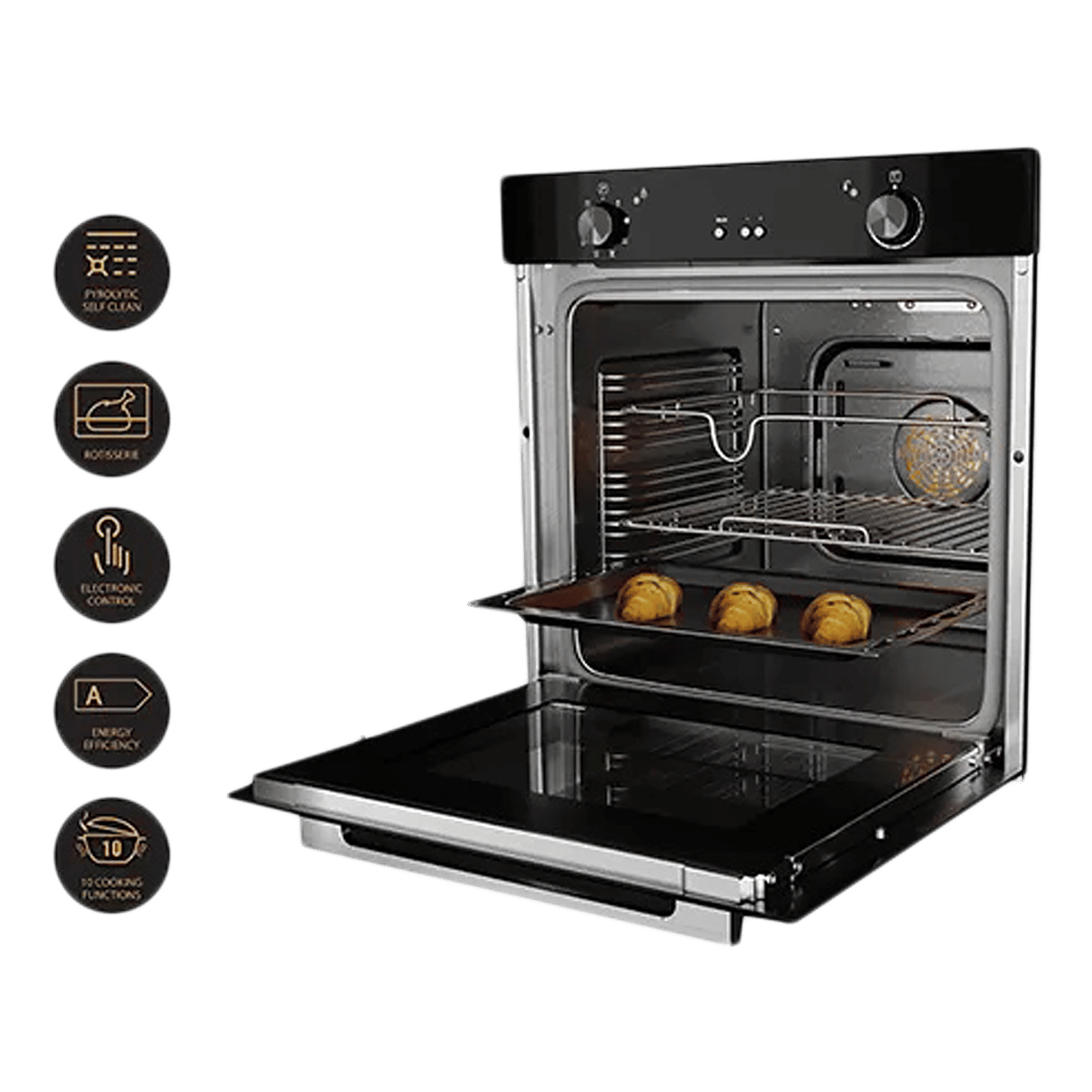Crompton GrandArt 78L Built-in Microwave Oven with Catalytic Enamel Panel (Midnight Black) Crompton GrandArt 78L Built-in Microwave Oven with Catalytic Enamel Panel (Midnight Black)_10