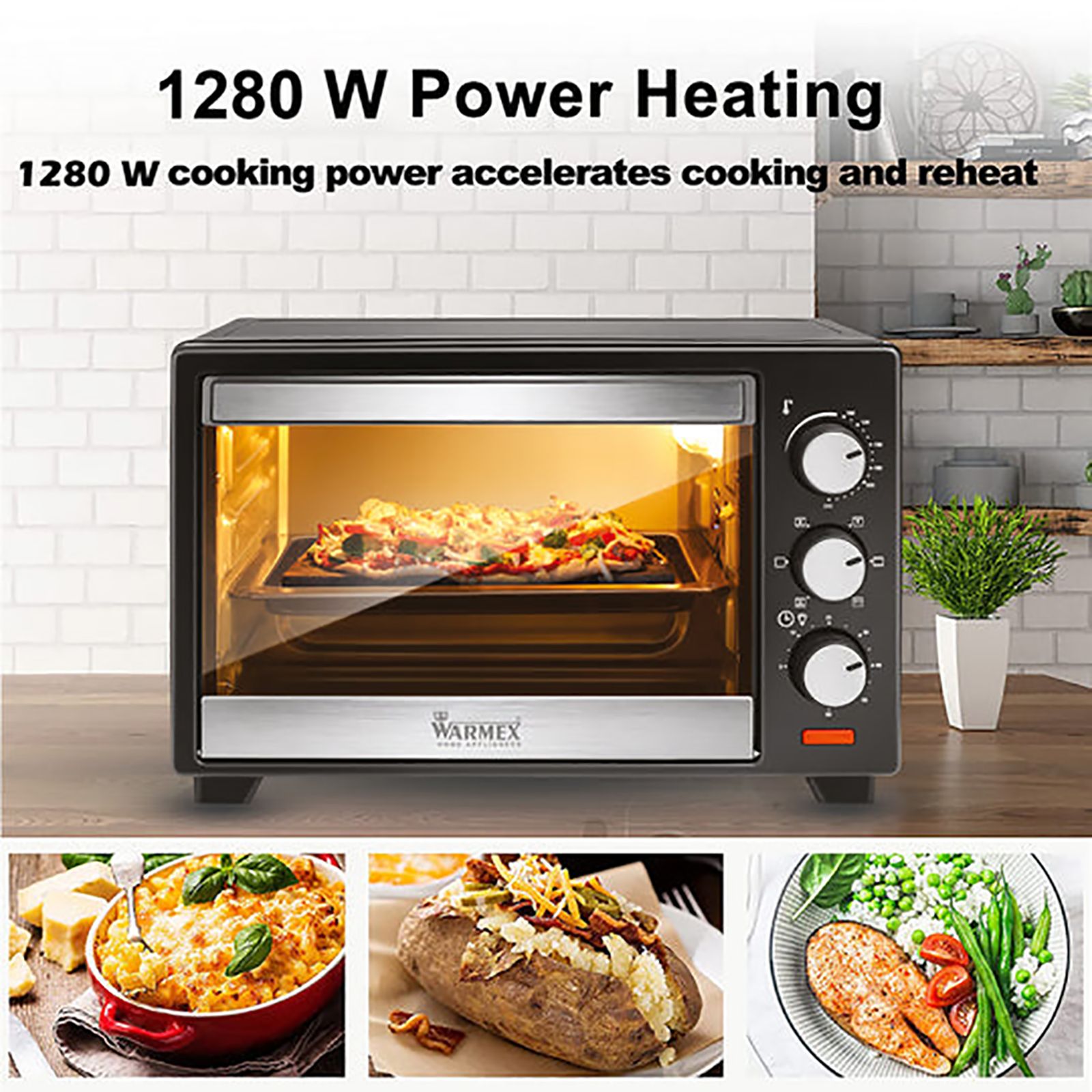 WARMEX MB20L 20L Oven Toaster Grill with 14 Autocook Menus (Black)_15