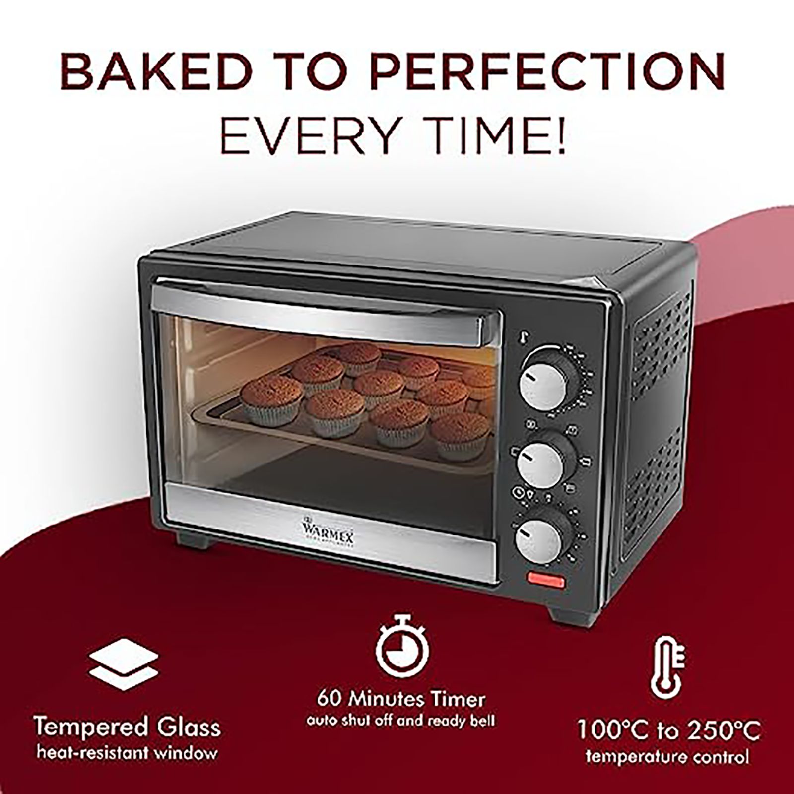 WARMEX MB20L 20L Oven Toaster Grill with 14 Autocook Menus (Black)_6
