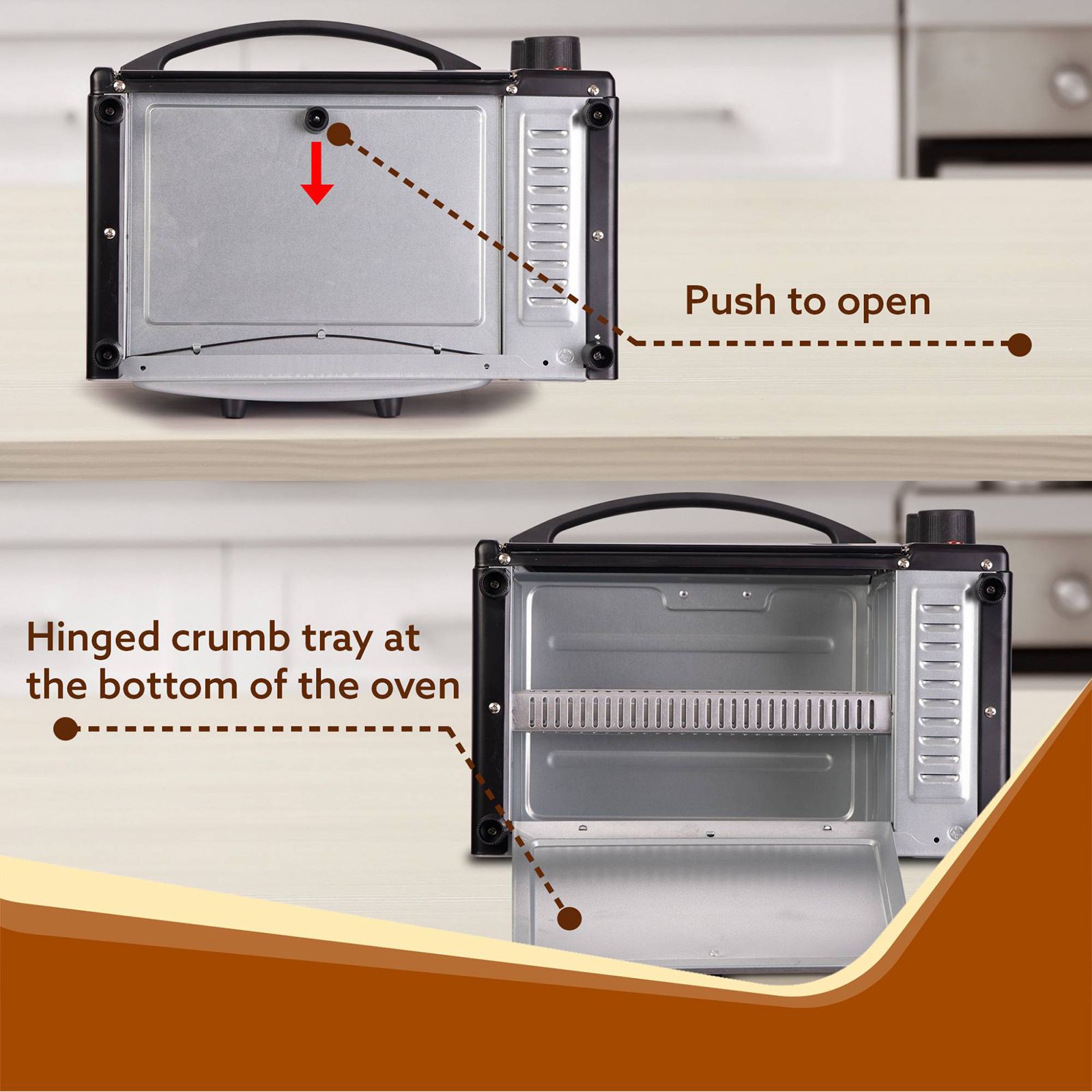 AGARO Marvel 9L Oven Toaster Grill with Automatic Thermostat (Black) AGARO Marvel 9L Oven Toaster Grill with Automatic Thermostat (Black)_7