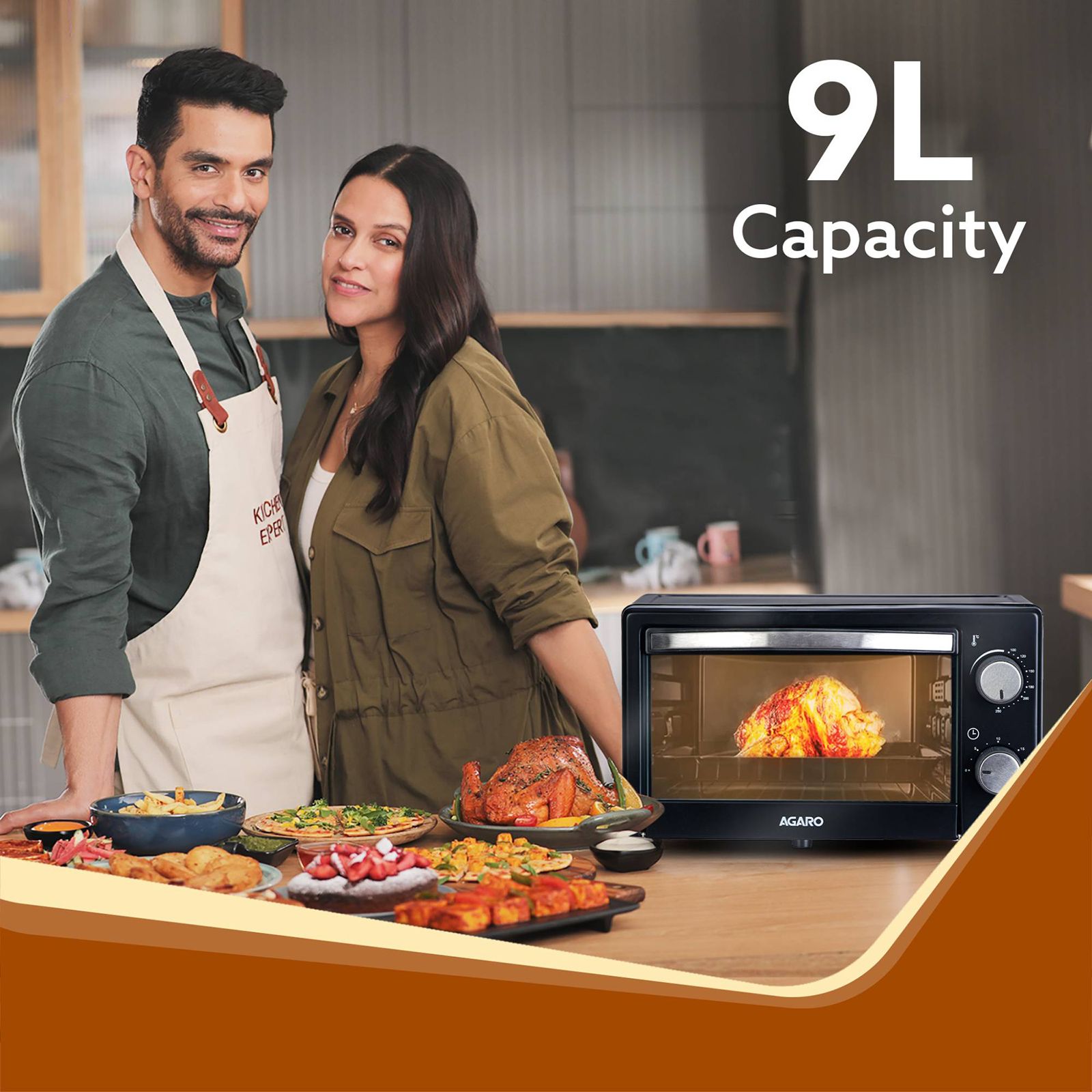 AGARO Marvel 9L Oven Toaster Grill with Automatic Thermostat (Black) AGARO Marvel 9L Oven Toaster Grill with Automatic Thermostat (Black)_10