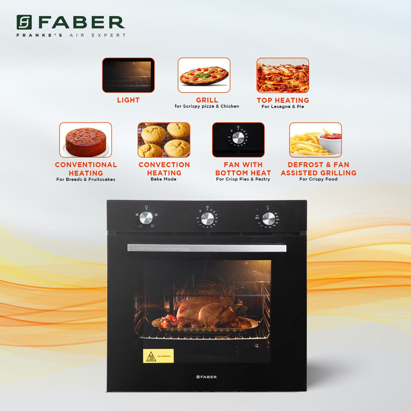 FABER FBIO 4F BK 80L Built-in Microwave Oven with Mechanical Timer (116.0680.002, Black) FABER FBIO 4F BK 80L Built-in Microwave Oven with Mechanical Timer (116.0680.002, Black)_10