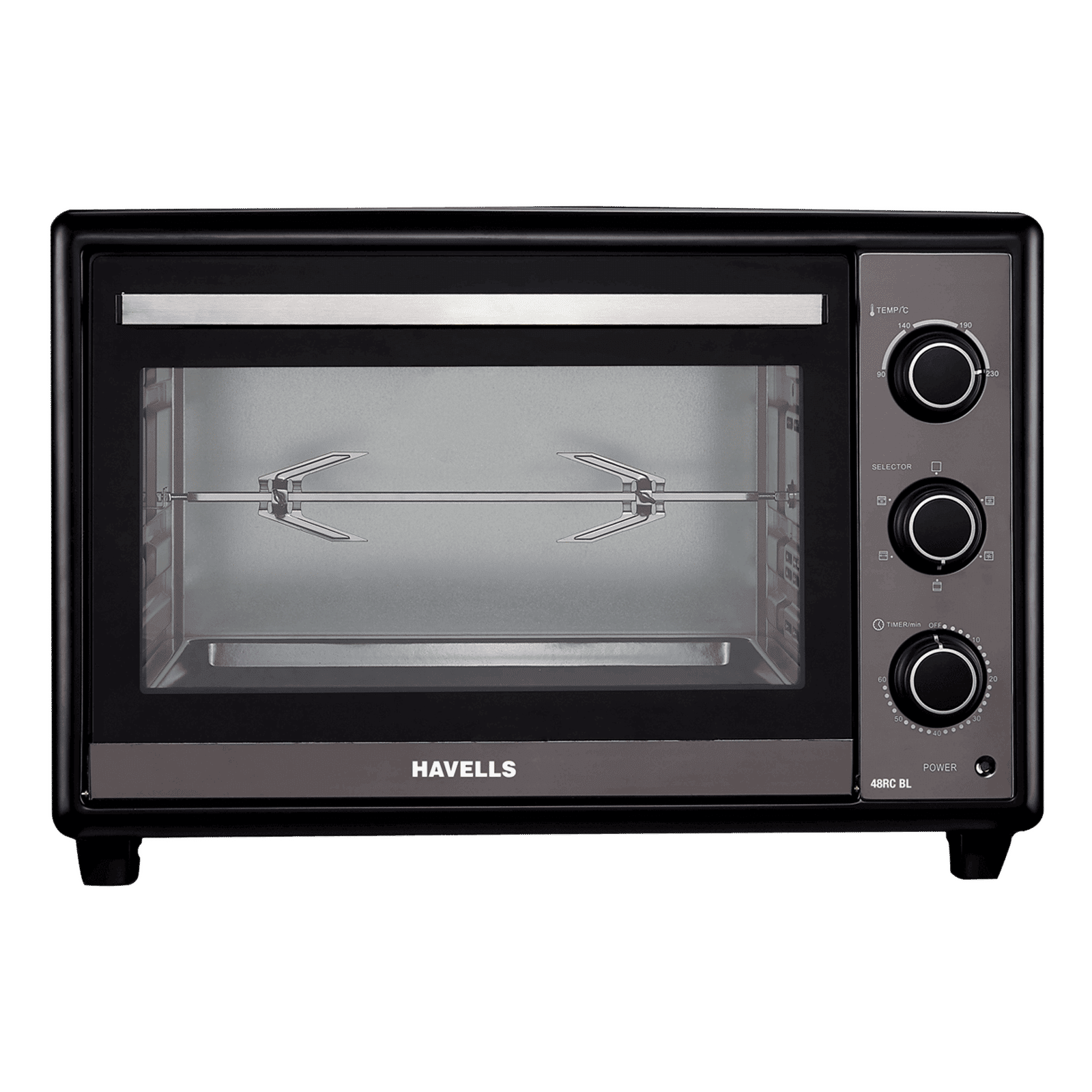 HAVELLS 48RC BL 48L Oven Toaster Grill with Motorized Rotisserie (Black)_1