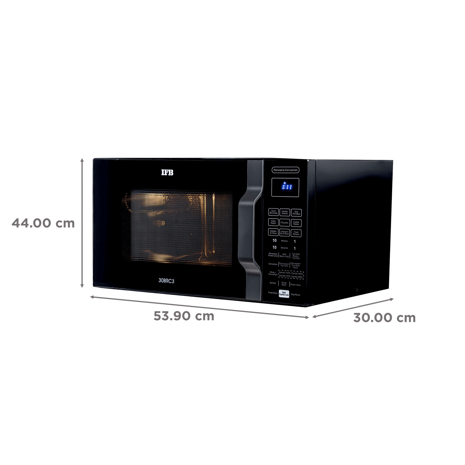 IFB 30L Convection Microwave Oven with 101 Autocook Menus (30BRC3, Black) IFB 30L Convection Microwave Oven with 101 Autocook Menus (30BRC3, Black)_2