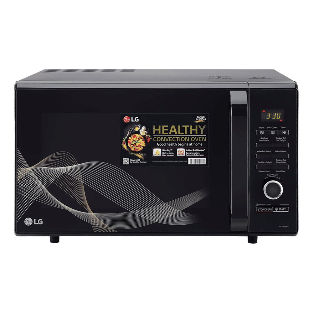LG 28L Convection Microwave Oven with 251 Autocook Menu (Black)_1