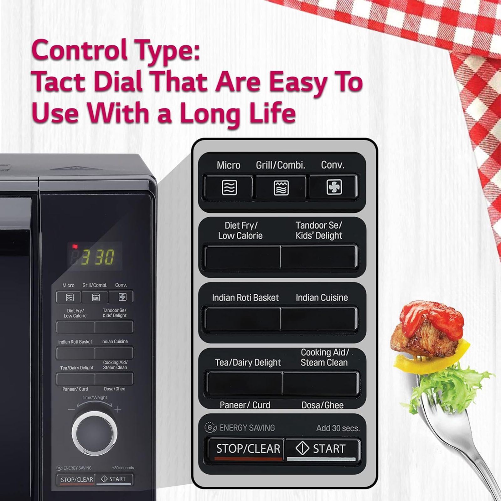 LG 28L Convection Microwave Oven with 251 Autocook Menu (Black)_13