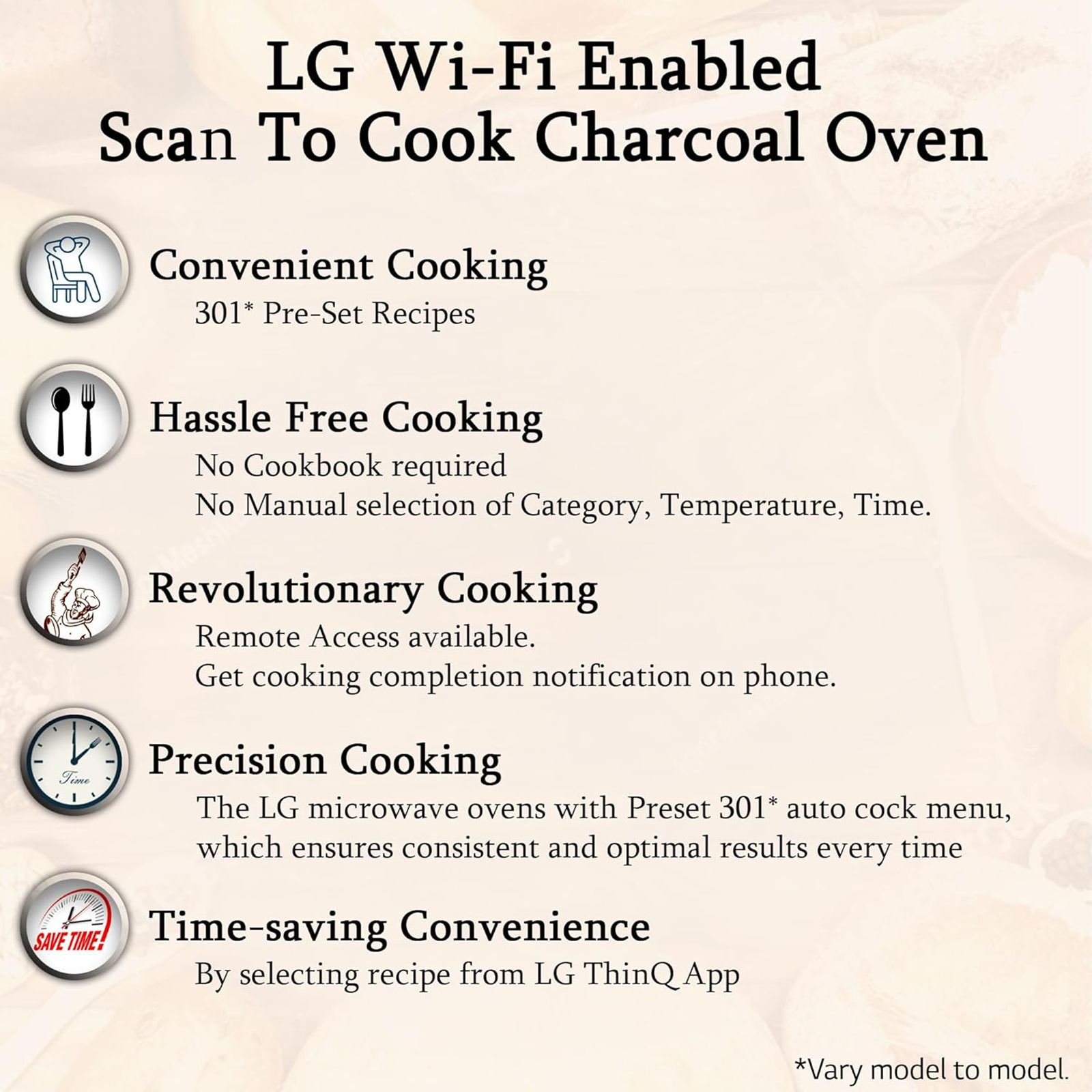 LG 28L Charcoal Convection Microwave Oven with Scan to Cook (MJEN286UFW, Black) LG 28L Charcoal Convection Microwave Oven with Scan to Cook (MJEN286UFW, Black)_18