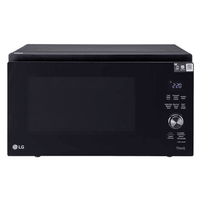 LG MJEN326SFW 32L Charcoal Convection Microwave Oven 401 Autocook Menus (Black)
