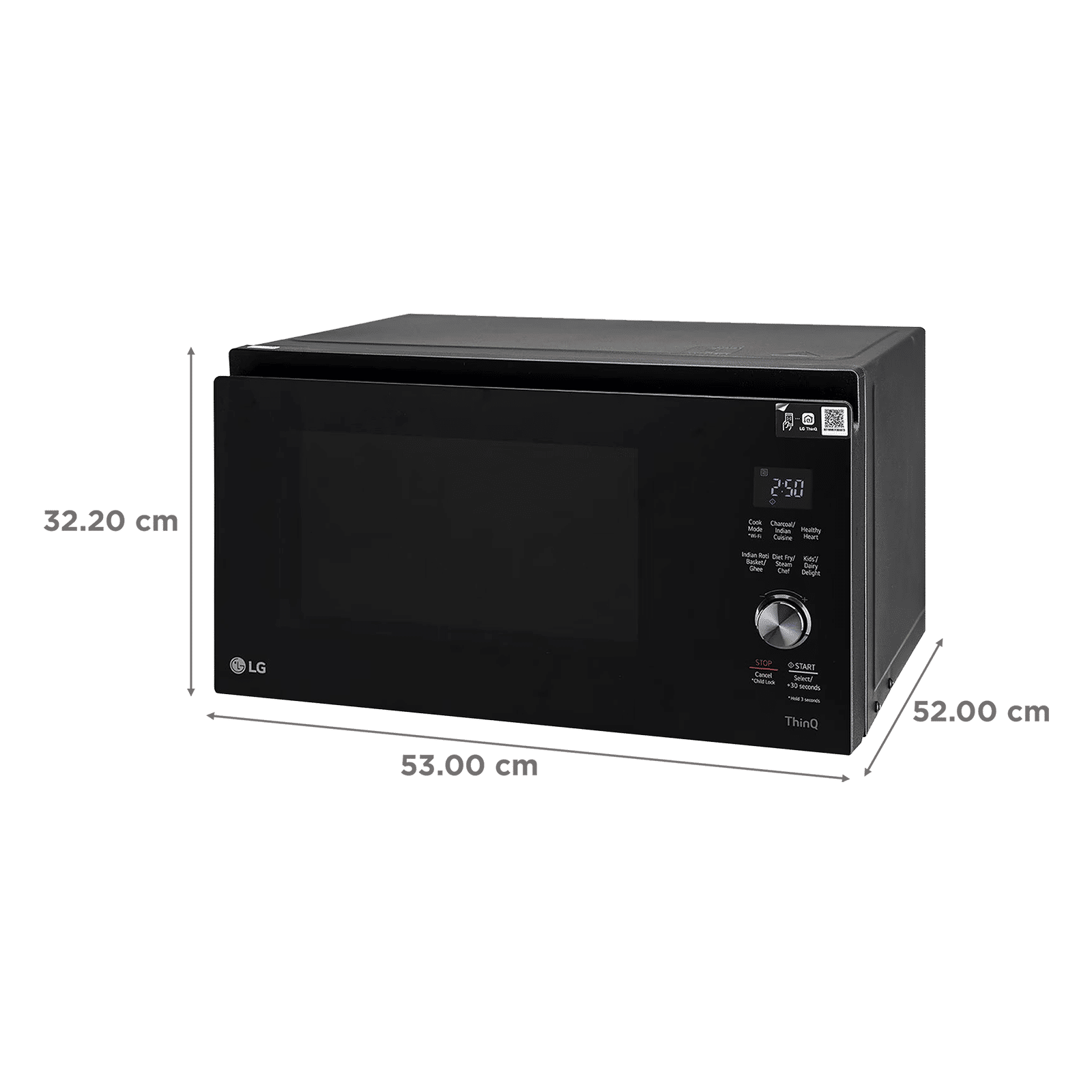 LG MJEN326SFW 32L Charcoal Convection Microwave Oven with Wi-Fi Enabled (Black Smog) LG MJEN326SFW 32L Charcoal Convection Microwave Oven with Wi-Fi Enabled (Black Smog)_2