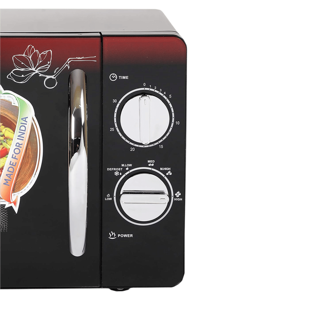 Haier 20L Solo Microwave Oven with Painted Cold Roll Steel Cavity (HIL2001MFPH, Black) Haier 20L Solo Microwave Oven with Painted Cold Roll Steel Cavity (HIL2001MFPH, Black)_4