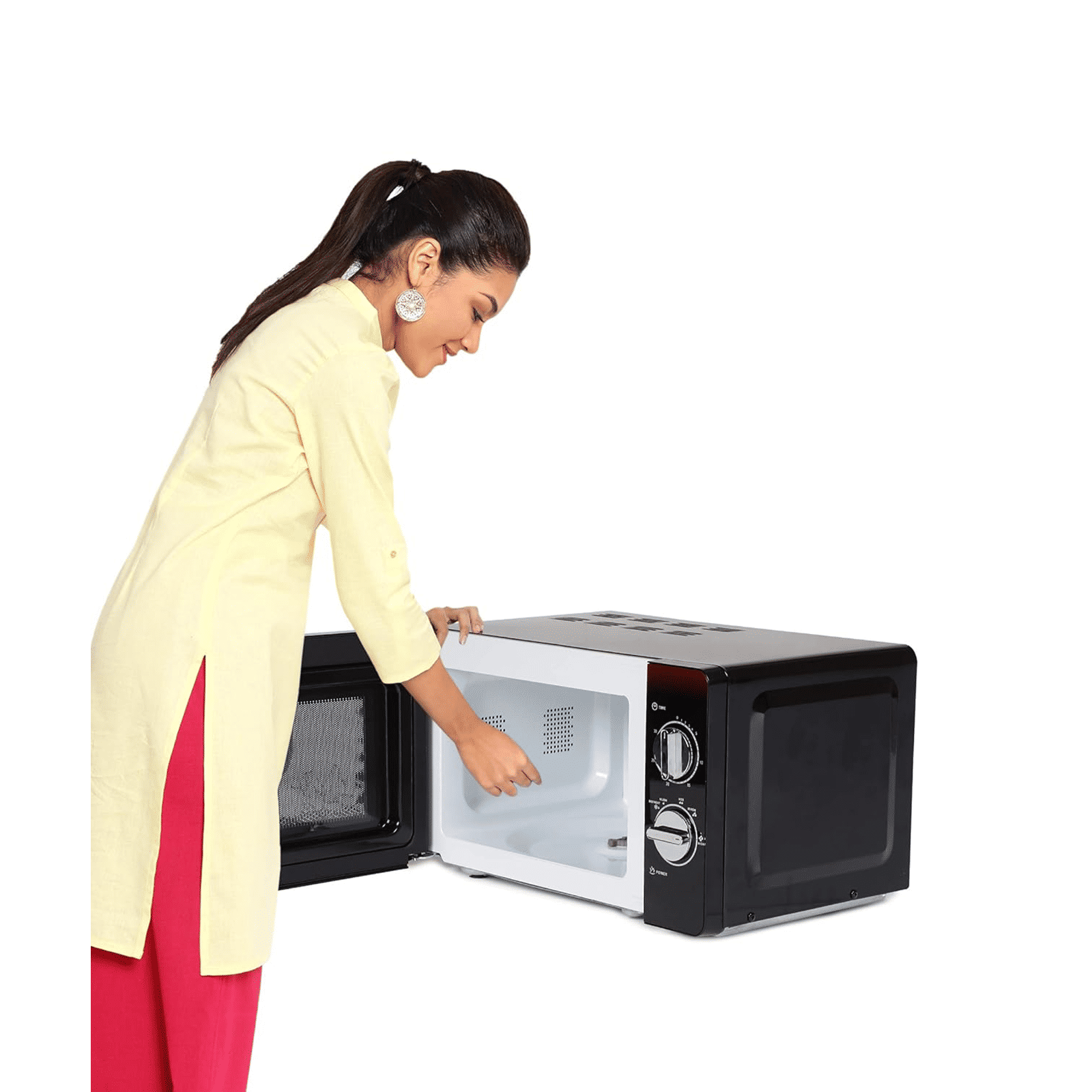 Haier 20L Solo Microwave Oven with Painted Cold Roll Steel Cavity (HIL2001MFPH, Black) Haier 20L Solo Microwave Oven with Painted Cold Roll Steel Cavity (HIL2001MFPH, Black)_9