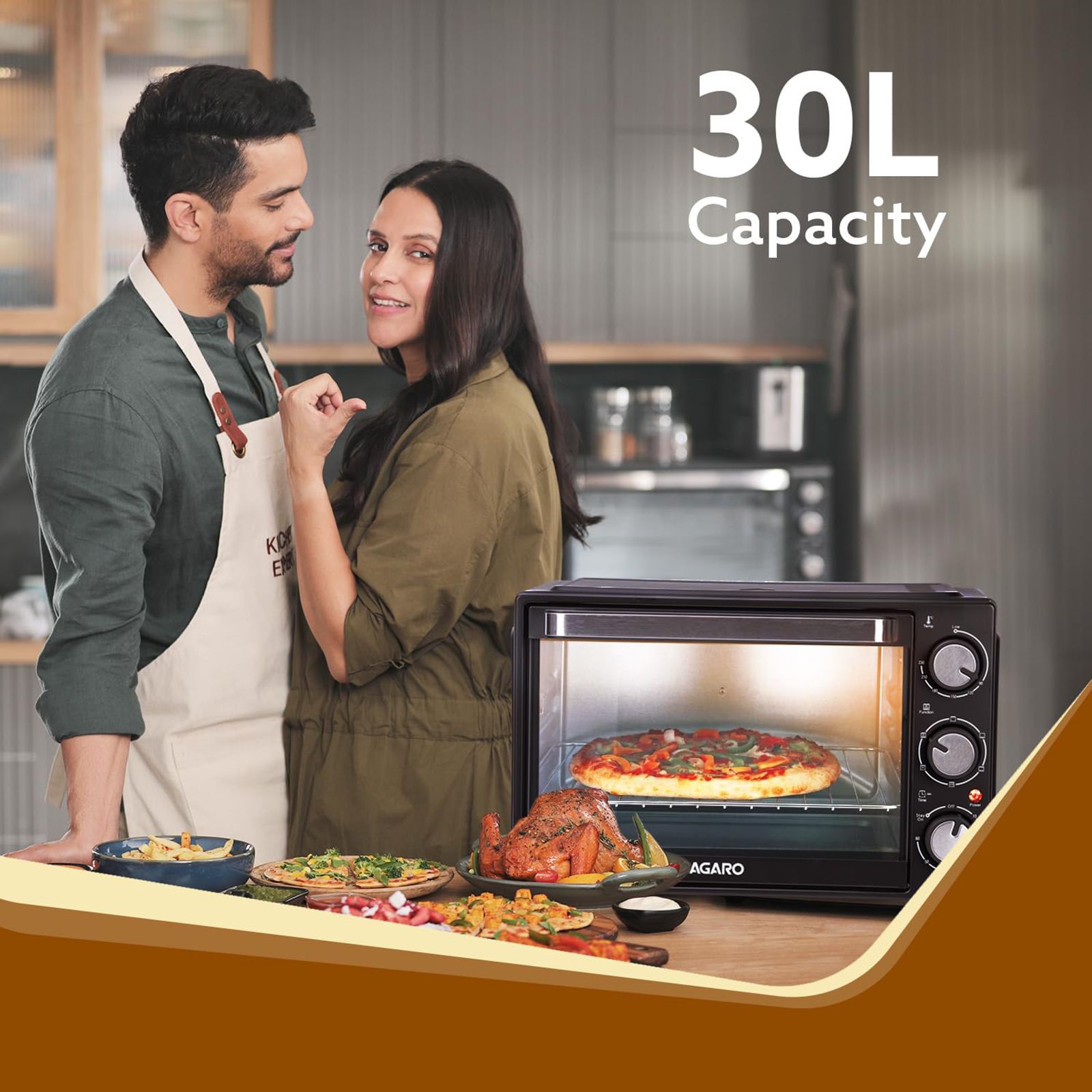 AGARO Grand 30L Oven Toaster Grill with 6 Heating Modes (Black) AGARO Grand 30L Oven Toaster Grill with 6 Heating Modes (Black)_9